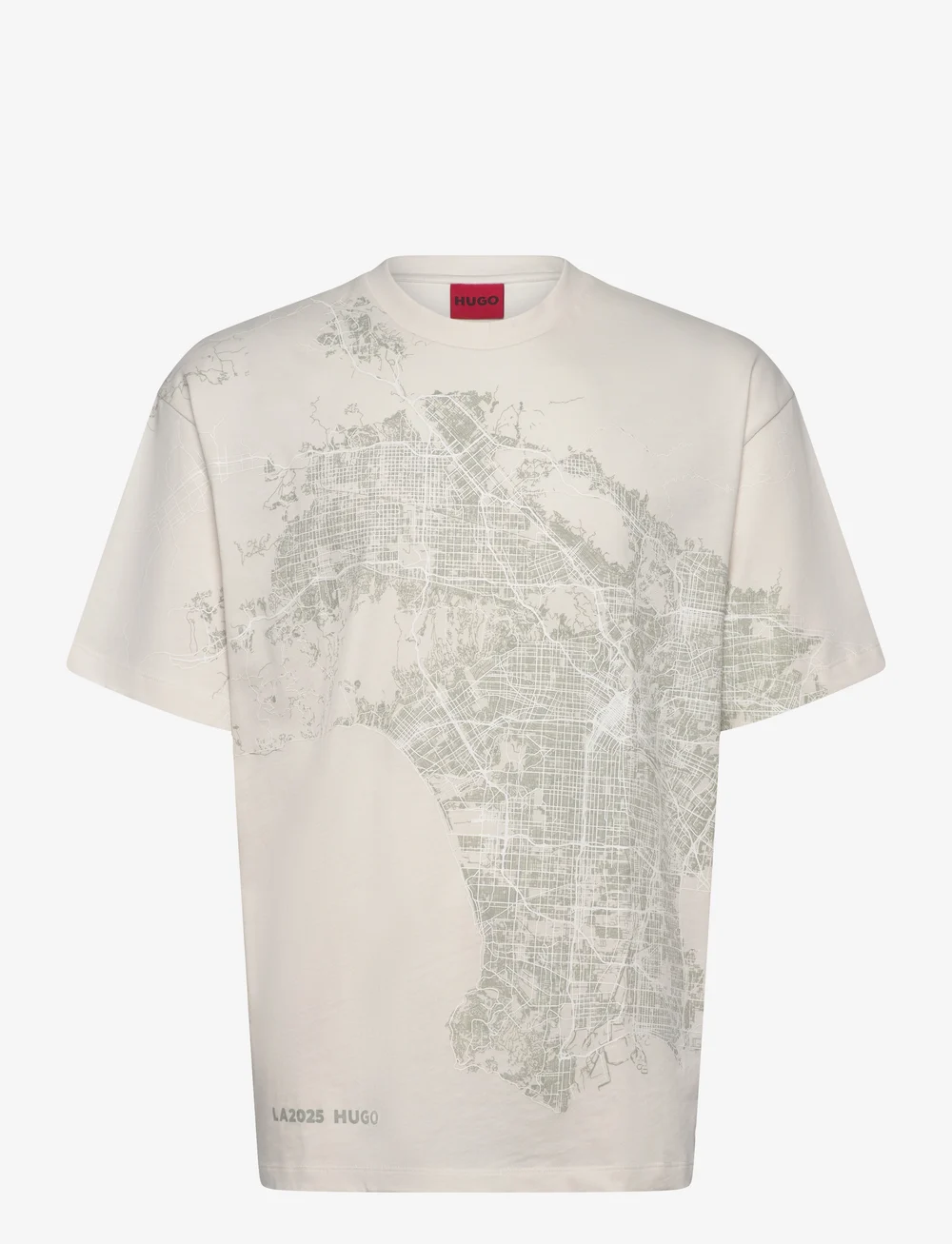 HUGO - Duglow - short-sleeved t-shirts - natural - 0