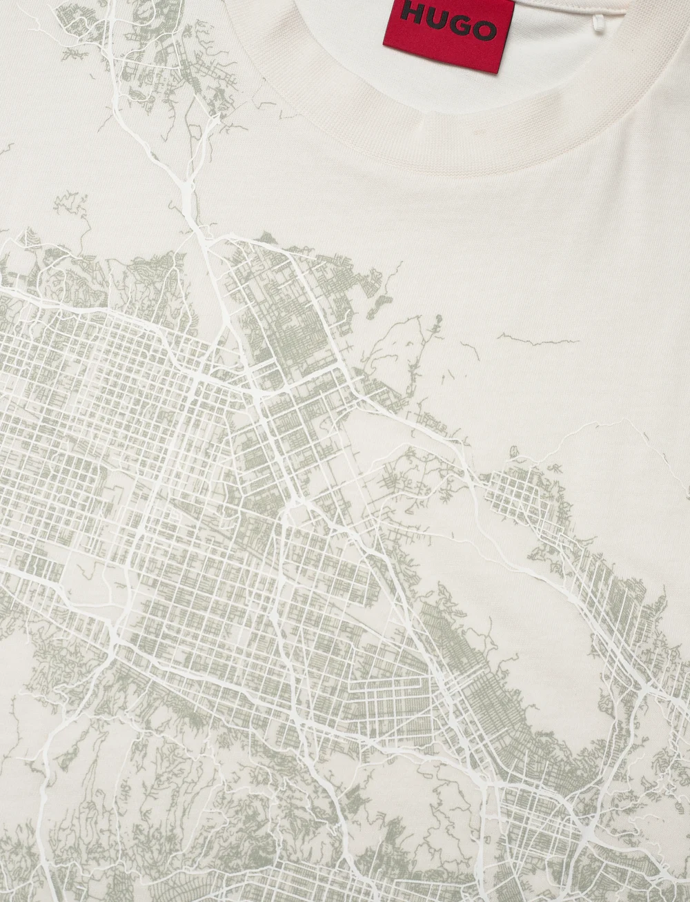 HUGO - Duglow - short-sleeved t-shirts - natural - 2