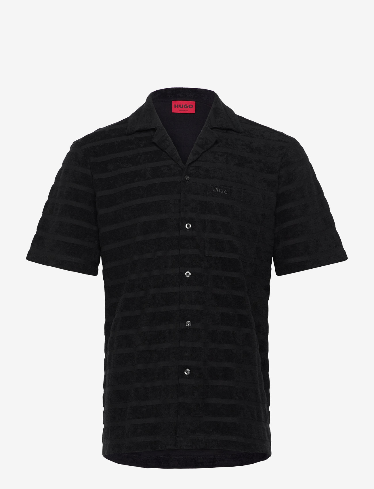 HUGO - Ellino - short-sleeved t-shirts - black - 0
