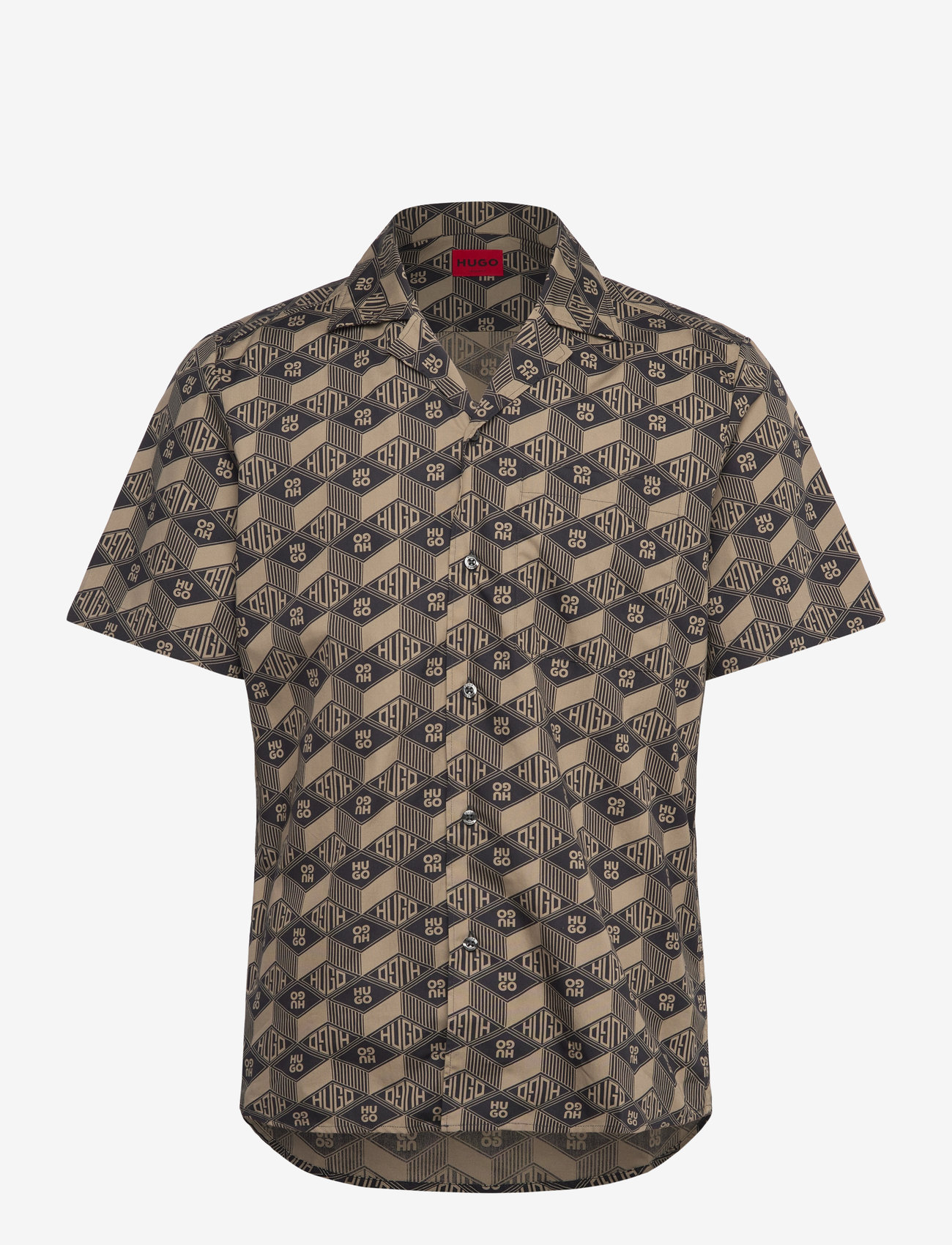 HUGO - Ellino - lühikeste varrukatega särgid - black - 0