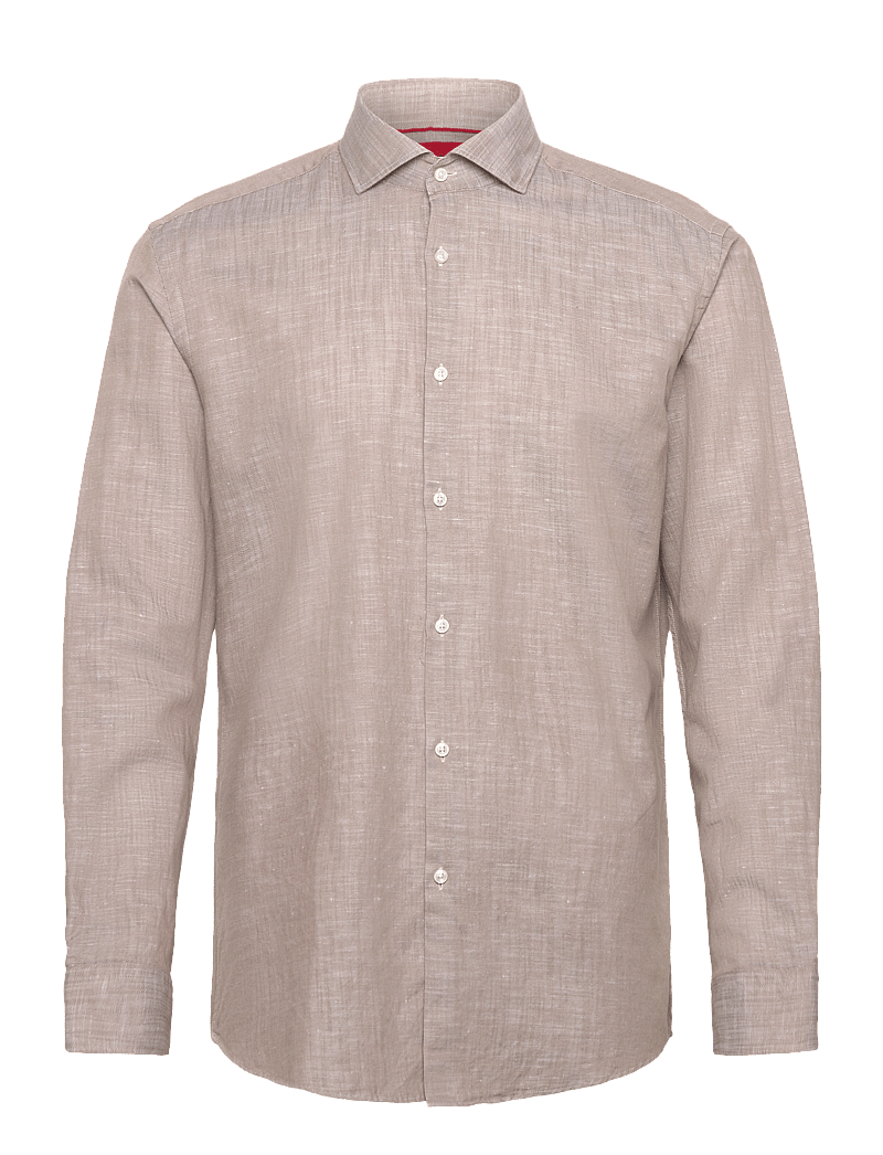 HUGO - Kason - linasest riidest särgid - medium brown - 0
