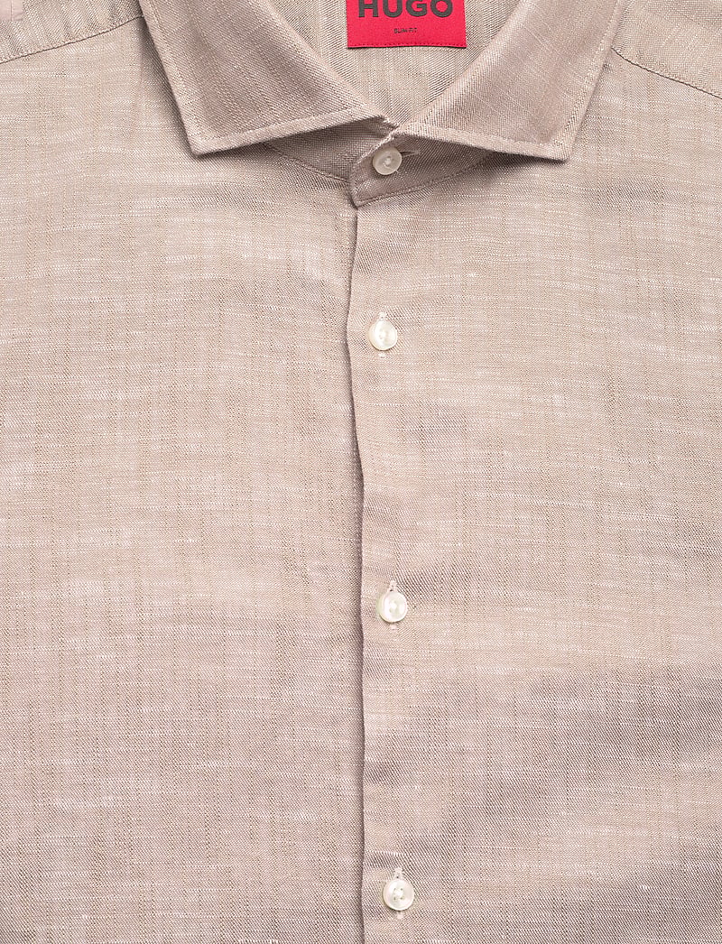 HUGO - Kason - linasest riidest särgid - medium brown - 2