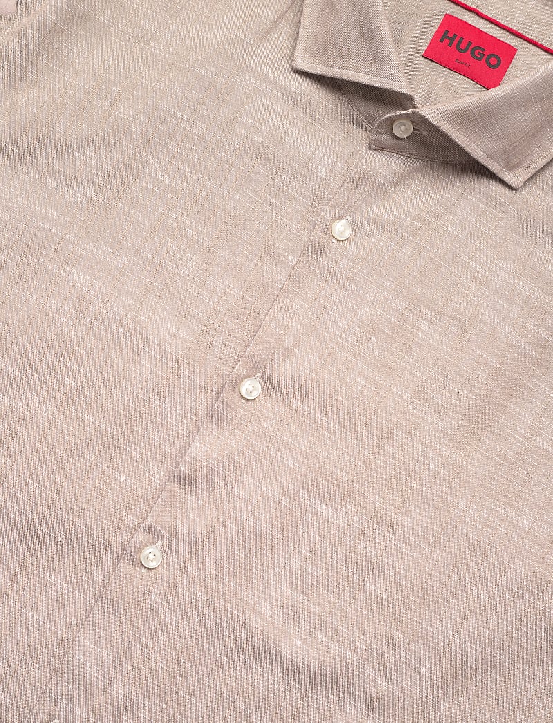 HUGO - Kason - linasest riidest särgid - medium brown - 3