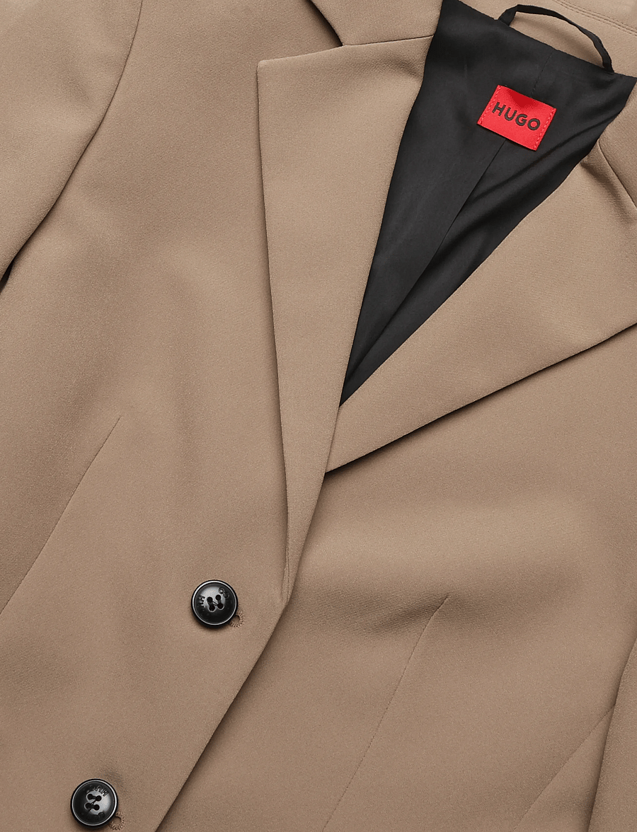 HUGO - Agonia-1 - einreihige blazer - brown overflow - 2