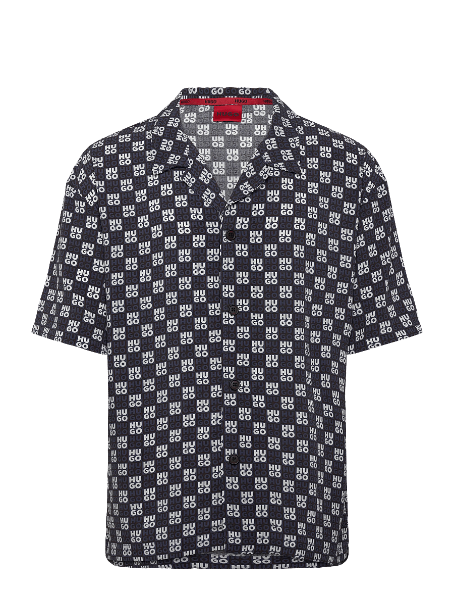 HUGO - BEACH SHIRT RELAXED - kurzarmhemden - navy - 1