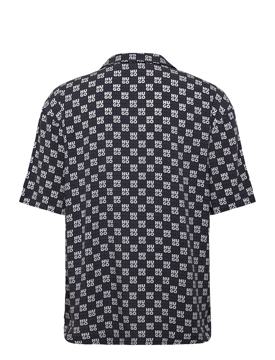 HUGO - BEACH SHIRT RELAXED - kurzarmhemden - navy - 2