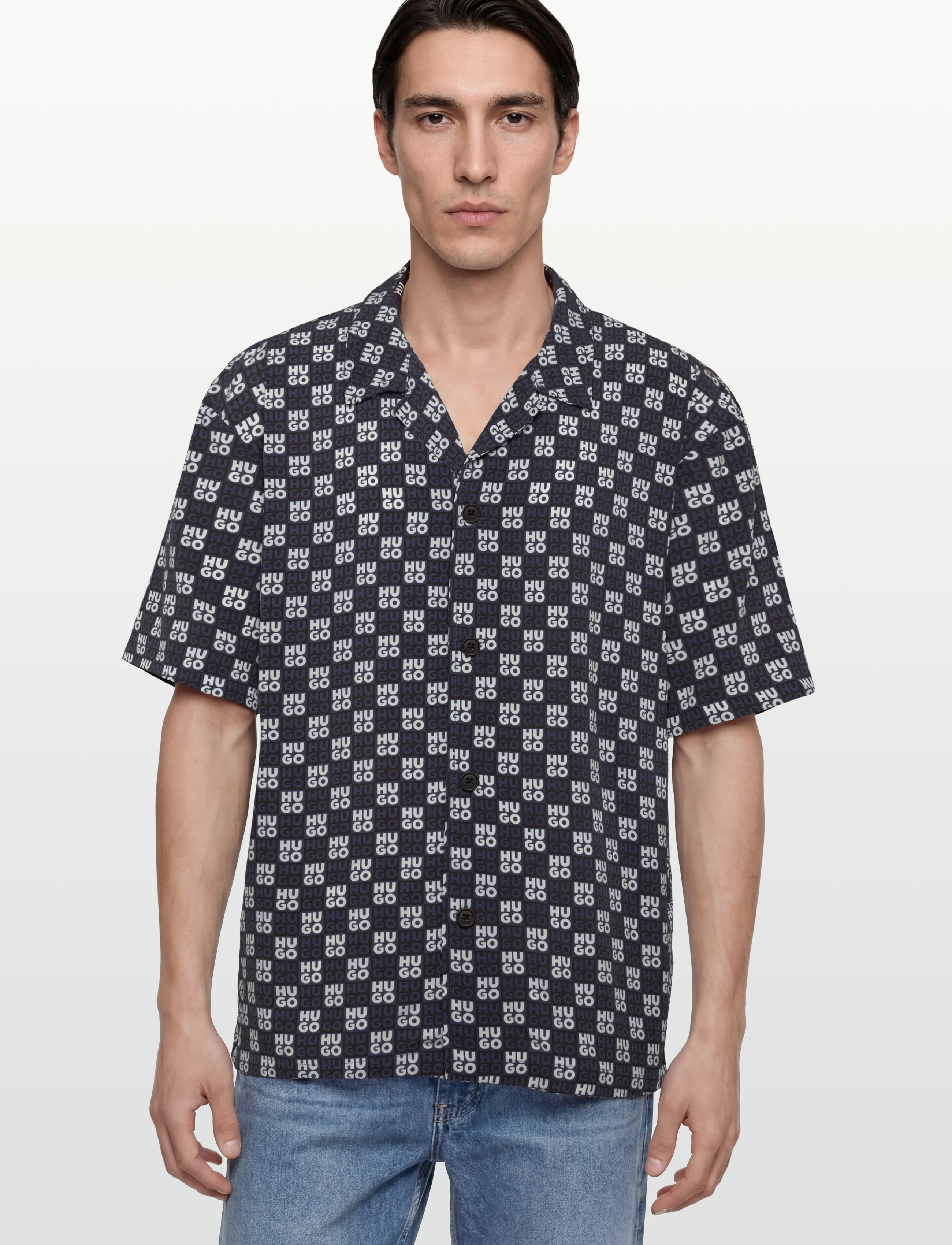 HUGO - BEACH SHIRT RELAXED - casual hemden - navy - 3