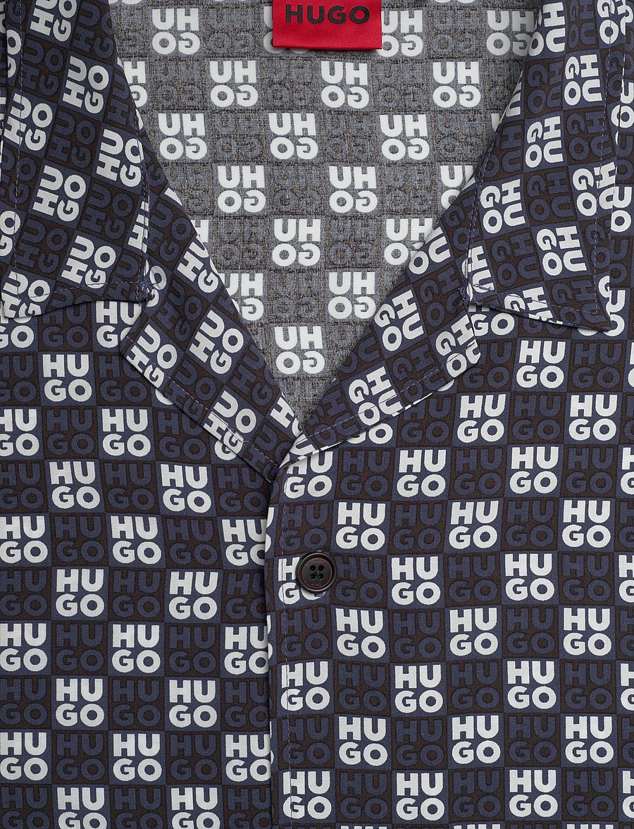 HUGO - BEACH SHIRT RELAXED - kurzarmhemden - navy - 5