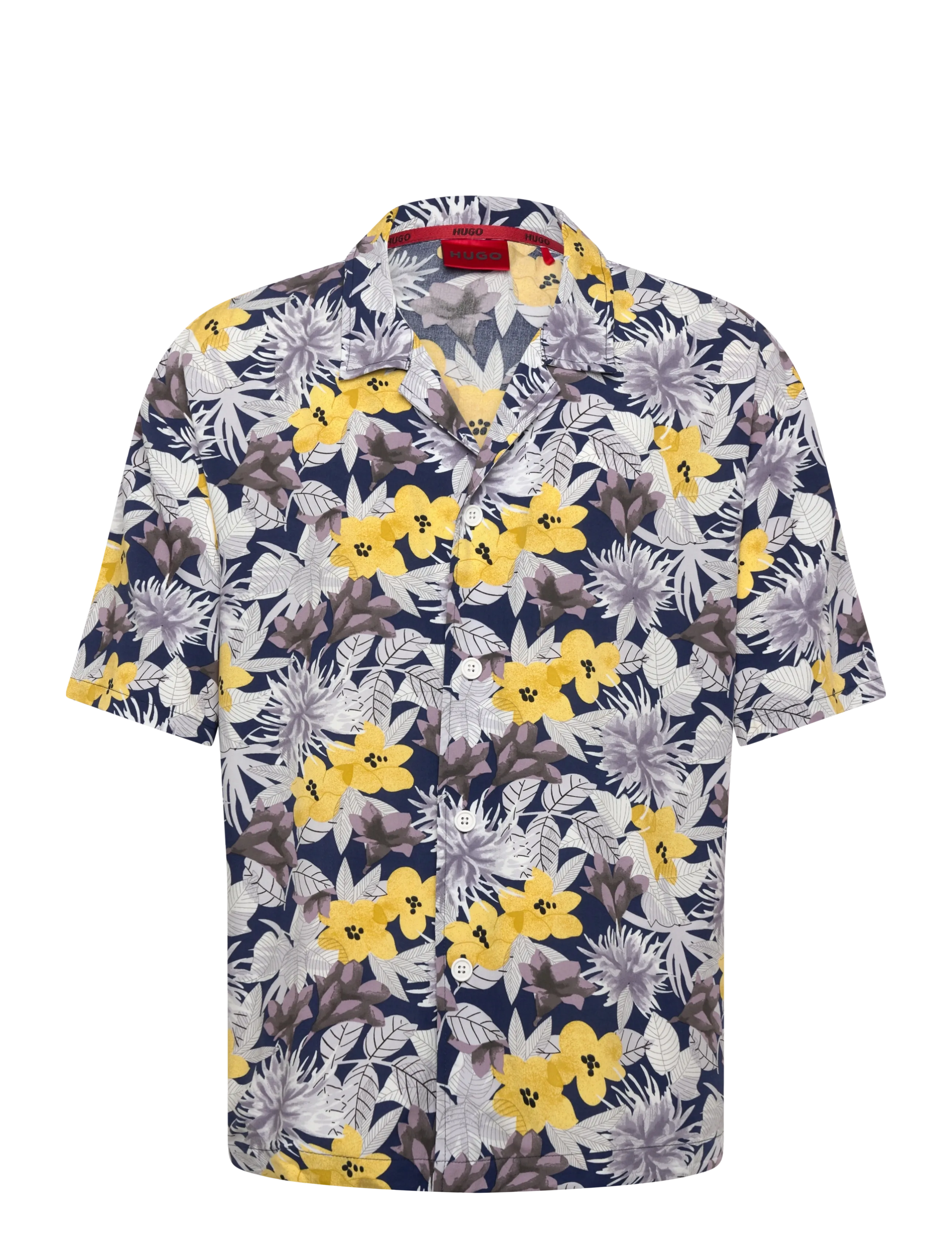 HUGO BEACH SHIRT RELAXED - Skjortor - OPEN YELLOW / multi