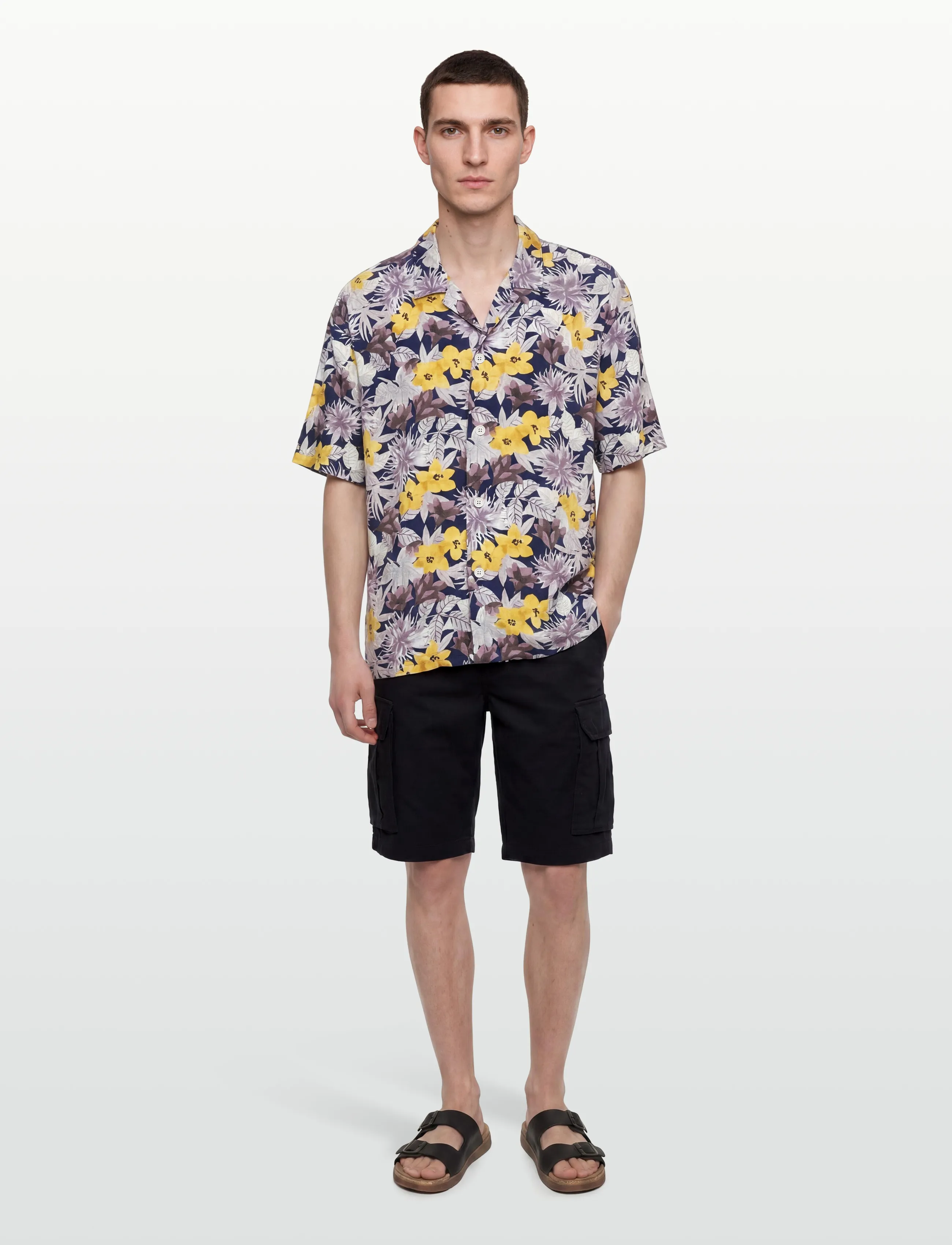 HUGO Beach Shirt Relaxed, S, Shirts, Mehrfarbig/gemustert - Short-sleeved Männerswear