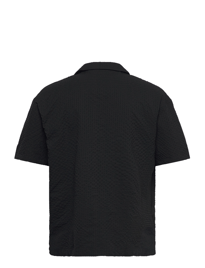 HUGO - CHAFFLE SHIRT - tavalised t-särgid - black - 1