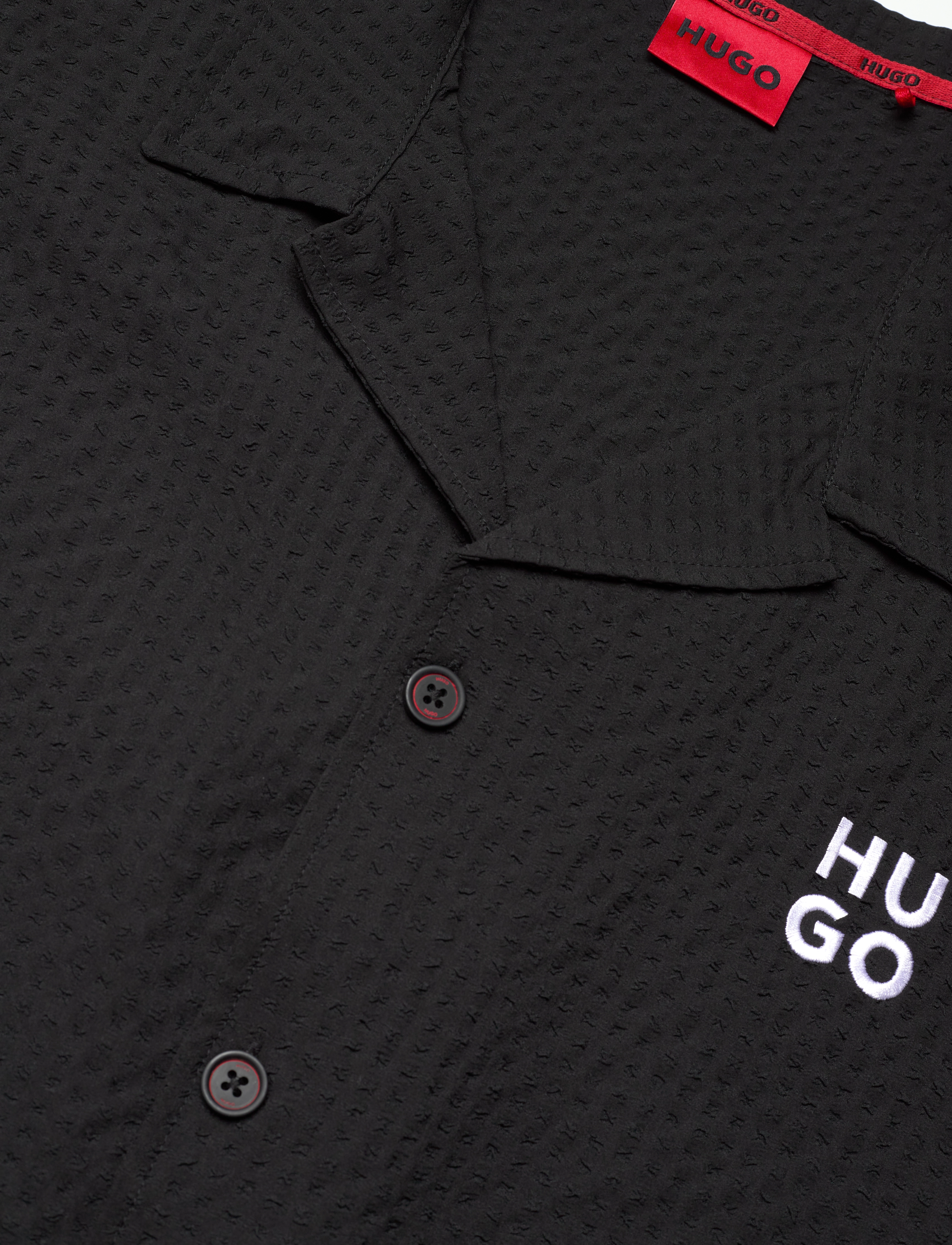 HUGO - CHAFFLE SHIRT - black - 2