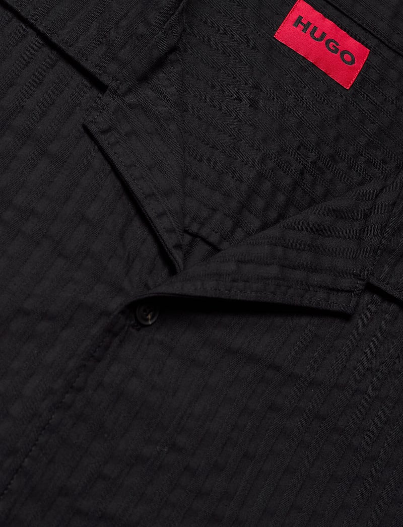 HUGO - Espino - short-sleeved shirts - black - 2