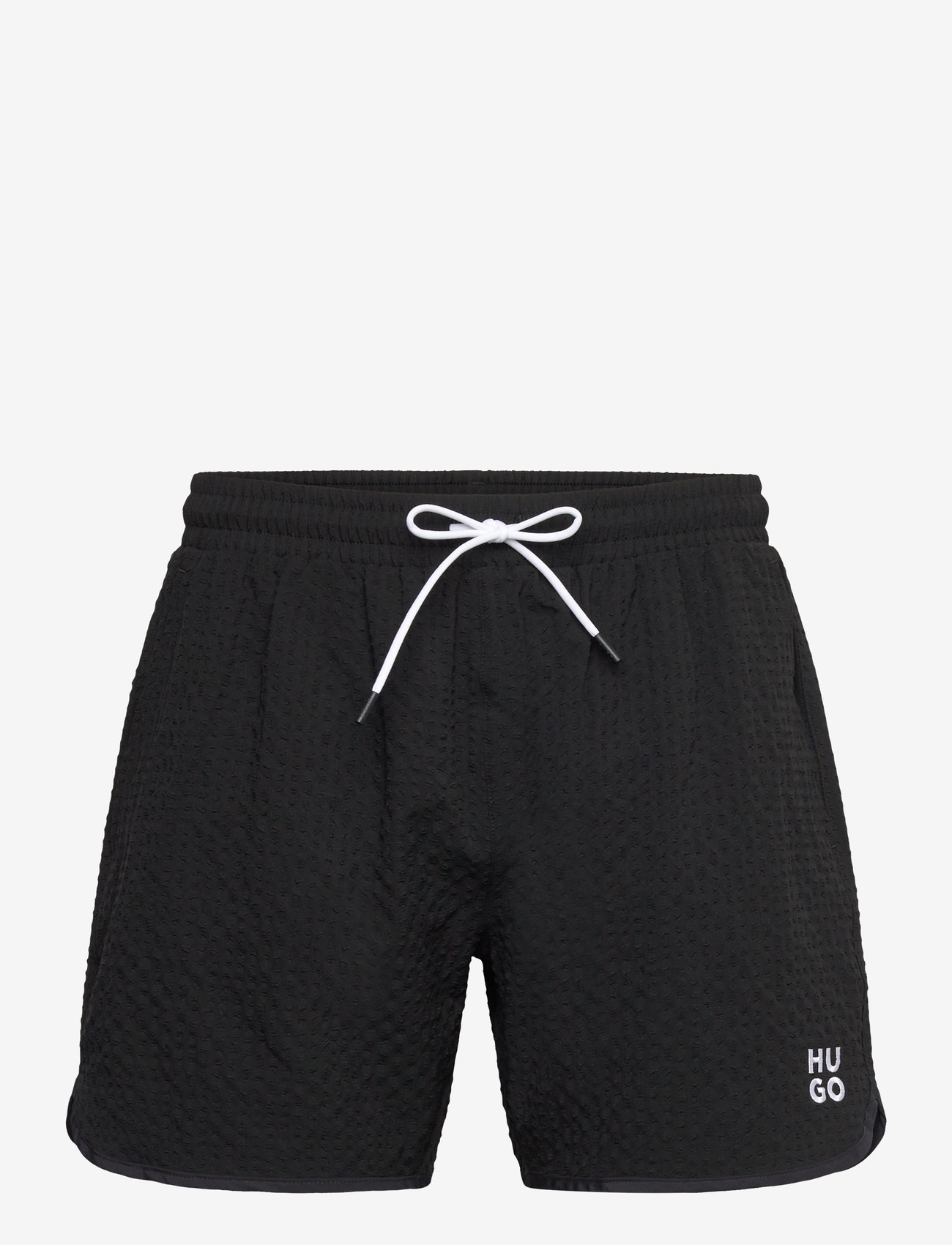 HUGO - CHAFFLE SWIMTRUNK - badeshorts - black - 0
