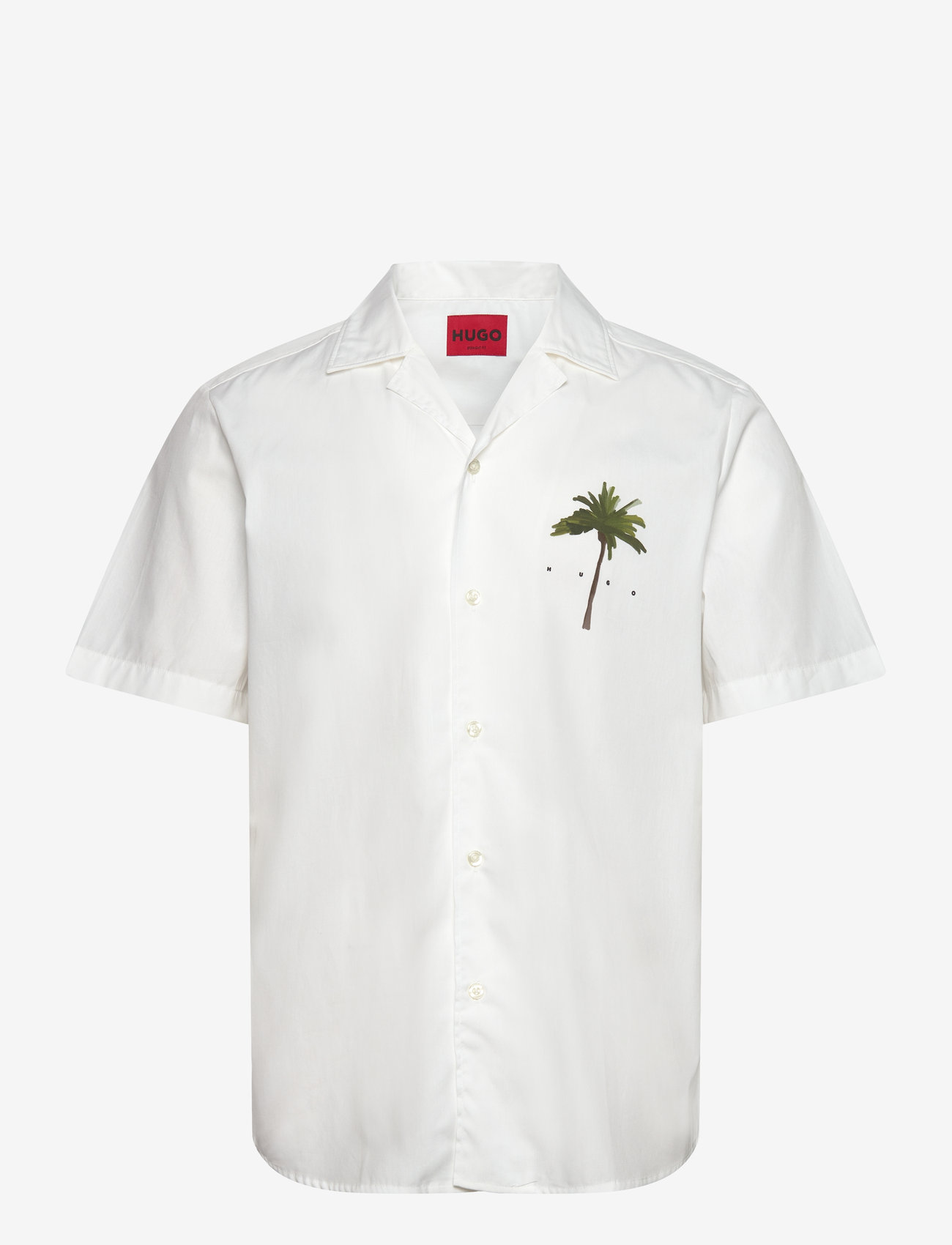 HUGO - Ellino - kurzarmhemden - natural - 0