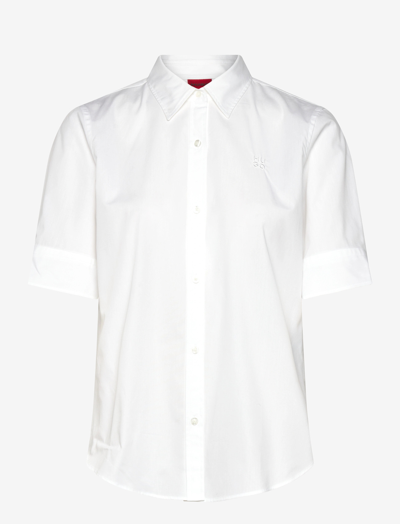 HUGO - The Summer Shirt - kortærmede skjorter - white - 1