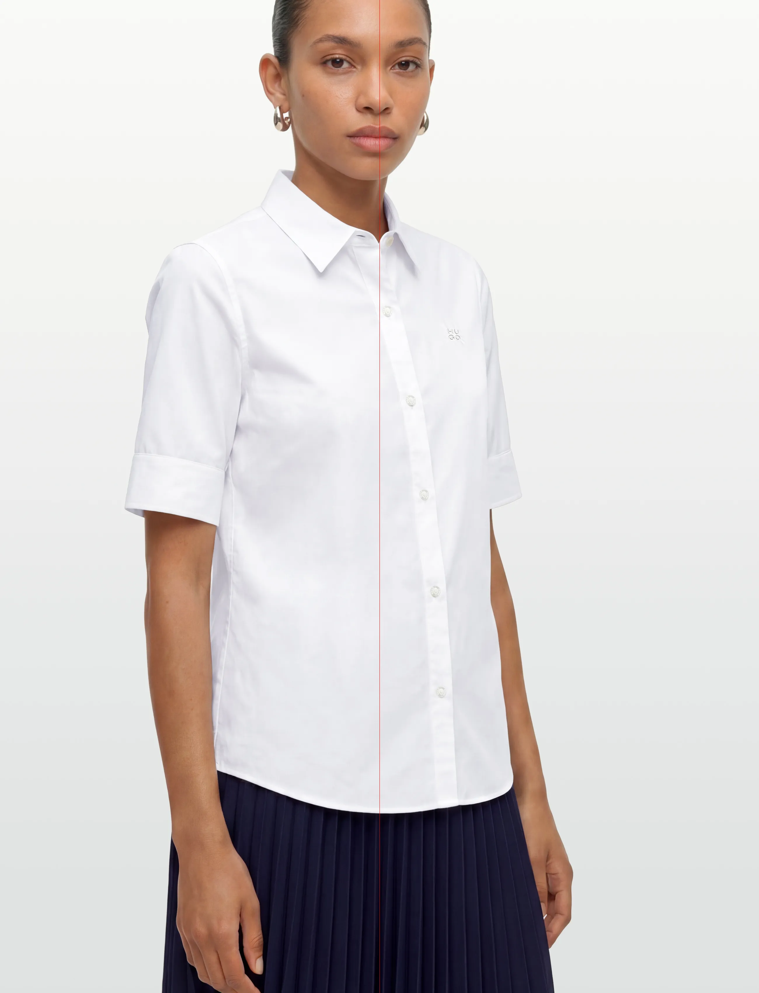 HUGO - The Summer Shirt - white - 3