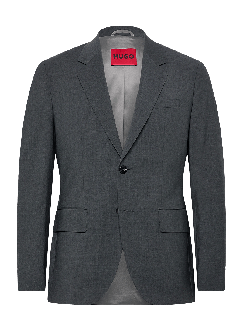 HUGO - Karl253X-MH - Ühe rinnatisega pintsakud - dark grey - 0