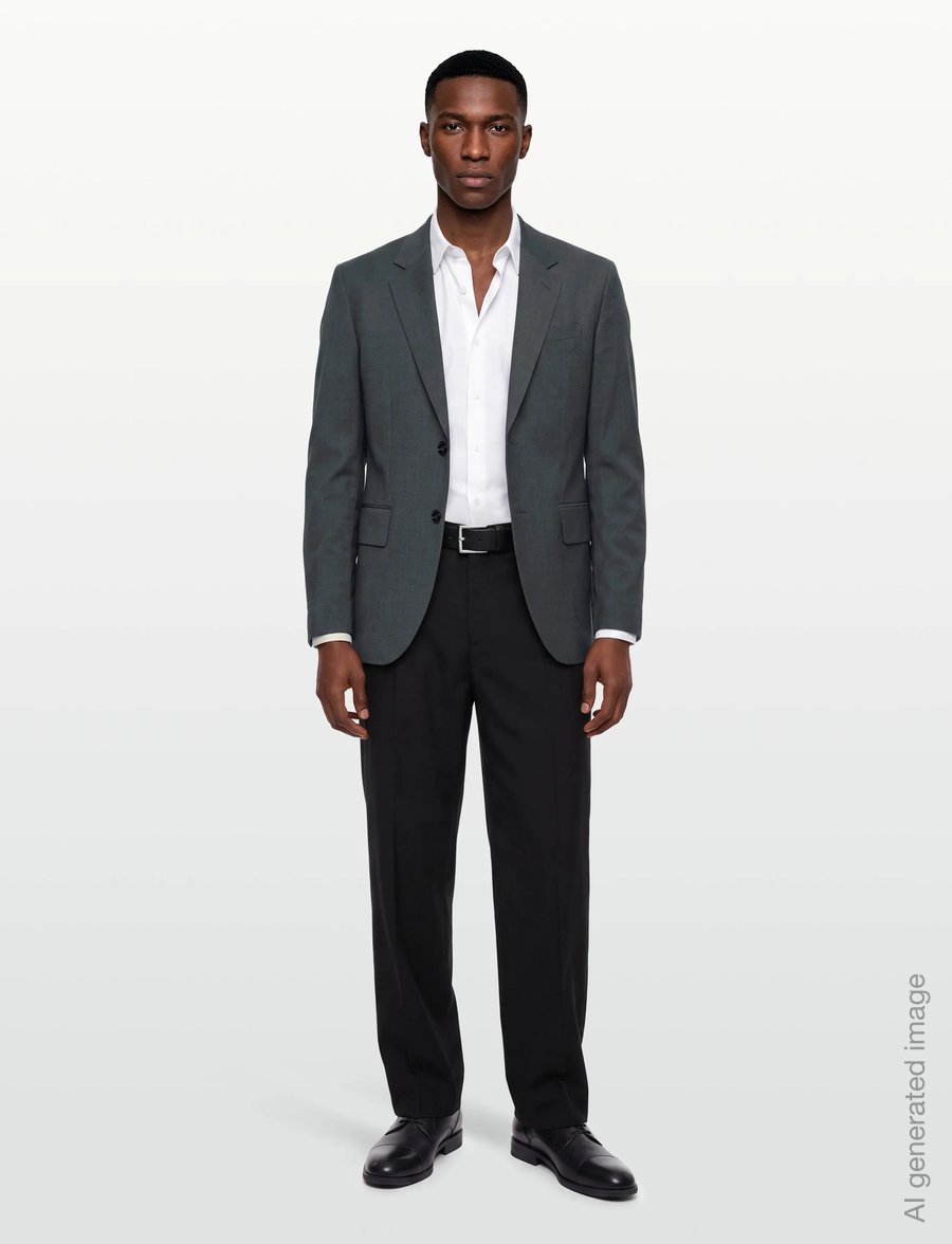 HUGO - Karl253X-MH - enkeltradede blazere - dark grey - 0