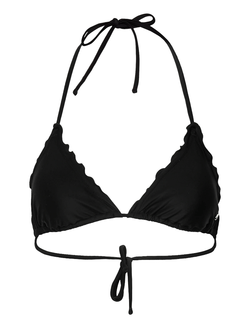 HUGO - RUFFLE TRIANGLE - dreieck-bikini-oberteile - black - 0