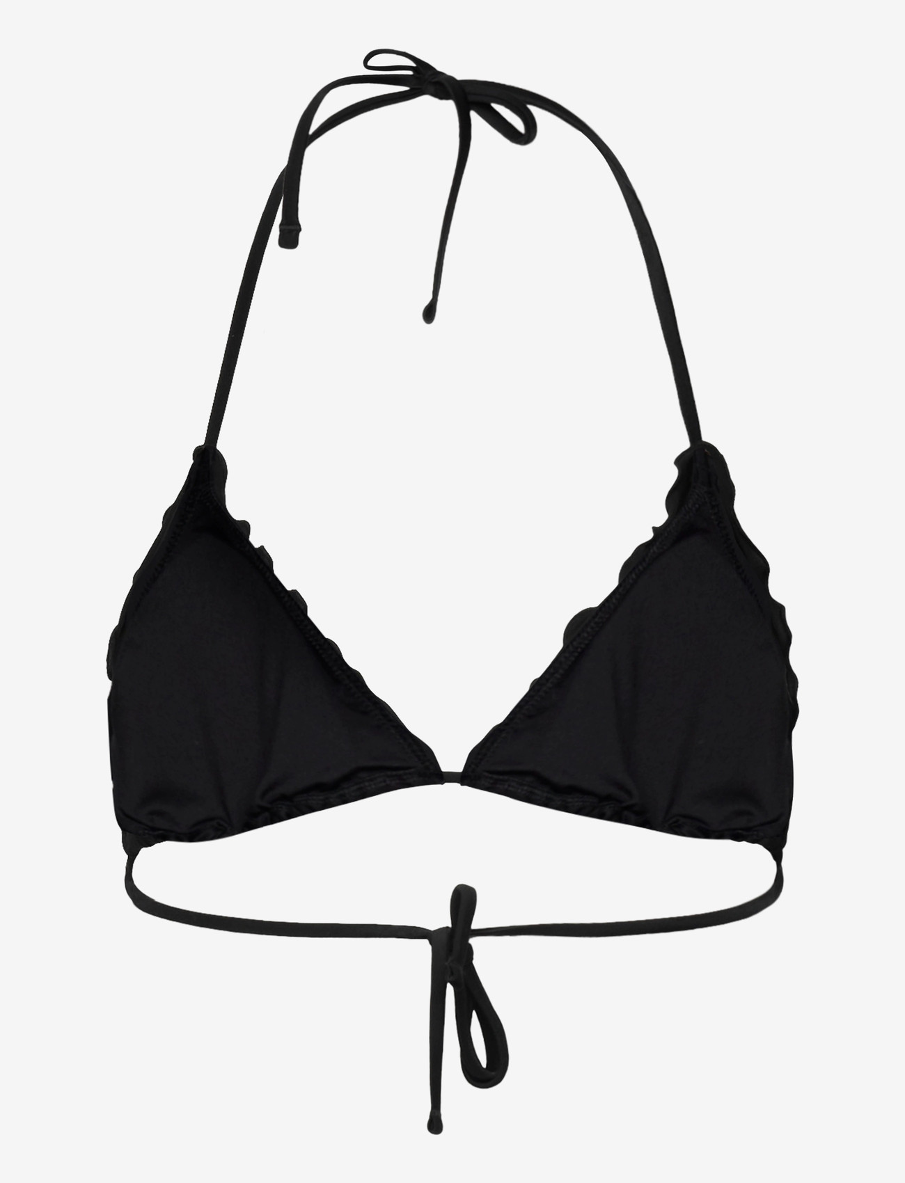 HUGO - RUFFLE TRIANGLE - kolmnurksed bikiinide ülaosad - black - 1