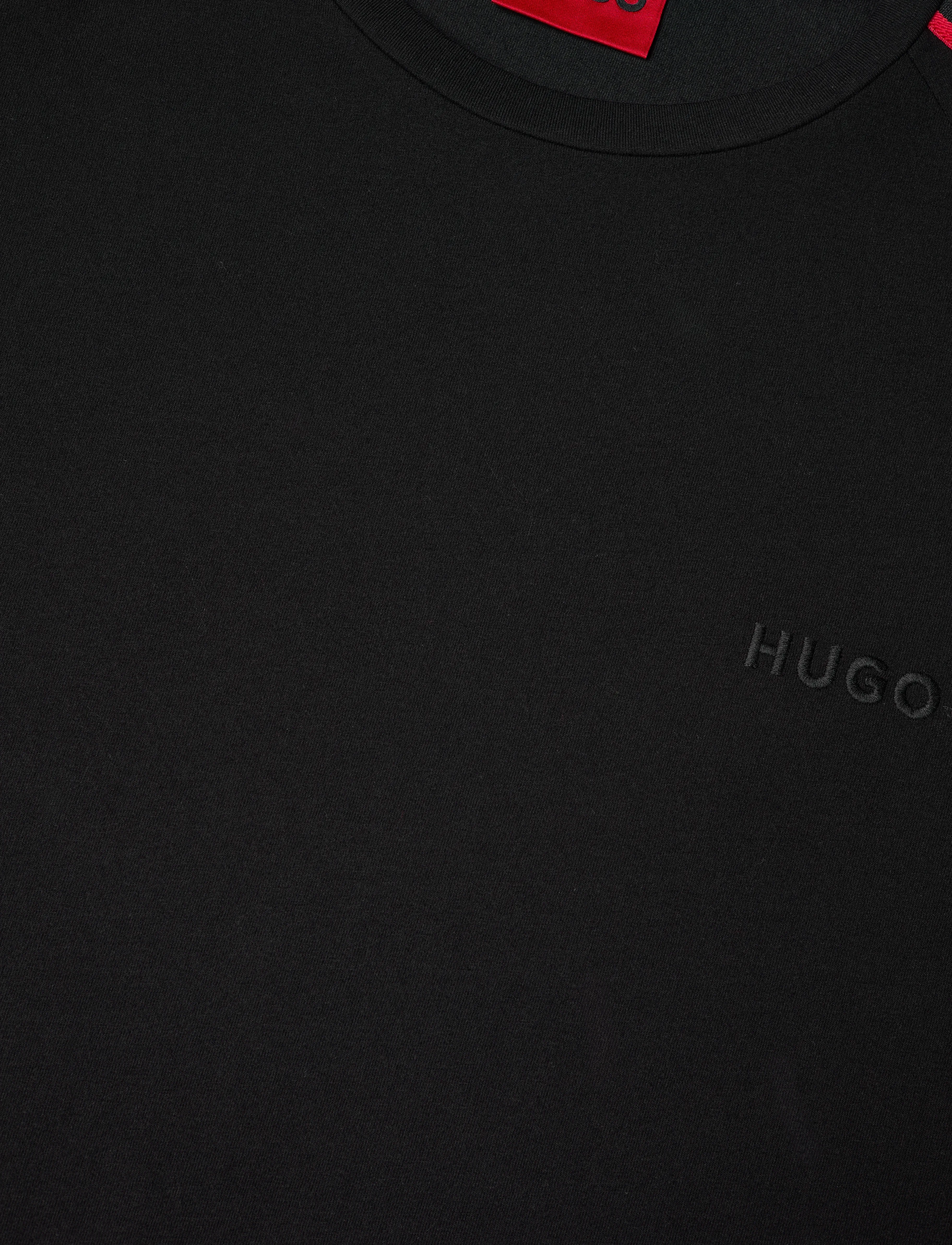 HUGO - LIAM T-shirt - kortärmade t-shirts - black - 2