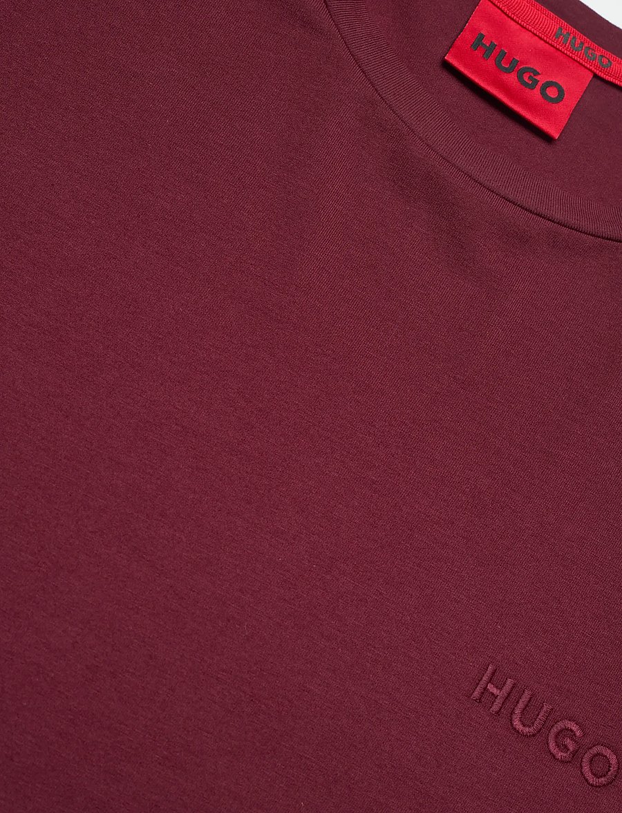 HUGO - LIAM T-shirt - short-sleeved t-shirts - dark red - 2