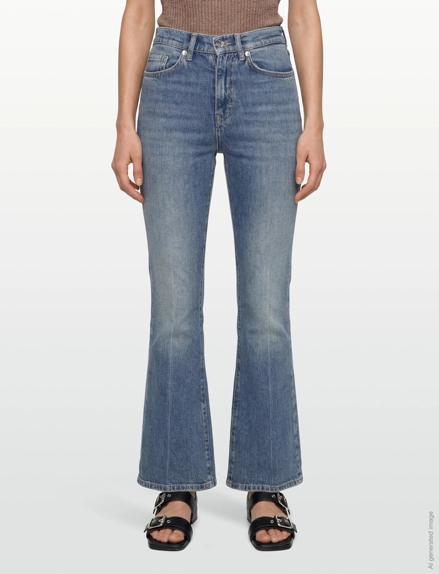 HUGO - Geflare_2 - flared jeans - turquoise/aqua - 3