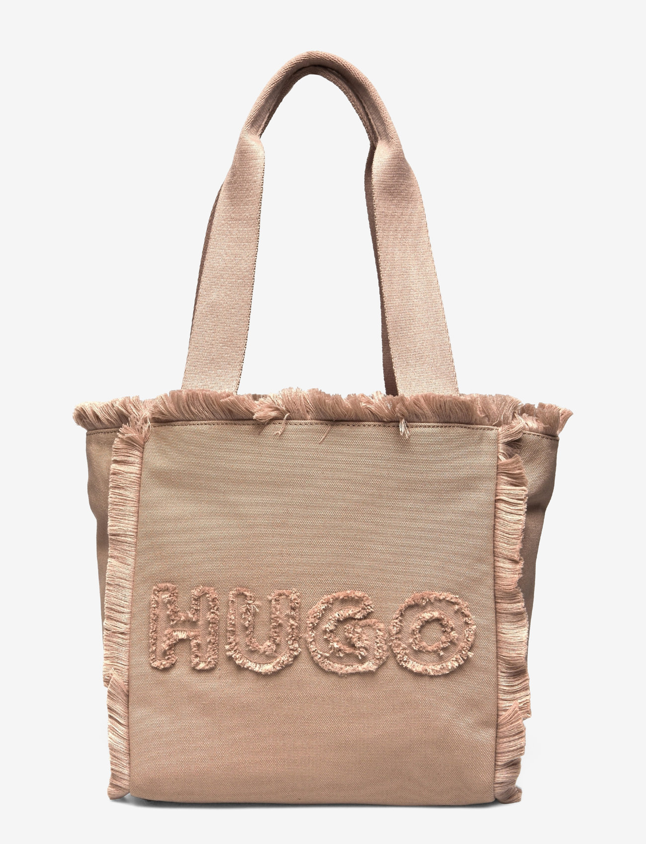 HUGO - Becky Tote Sm. CA - tote bags - dark beige - 0
