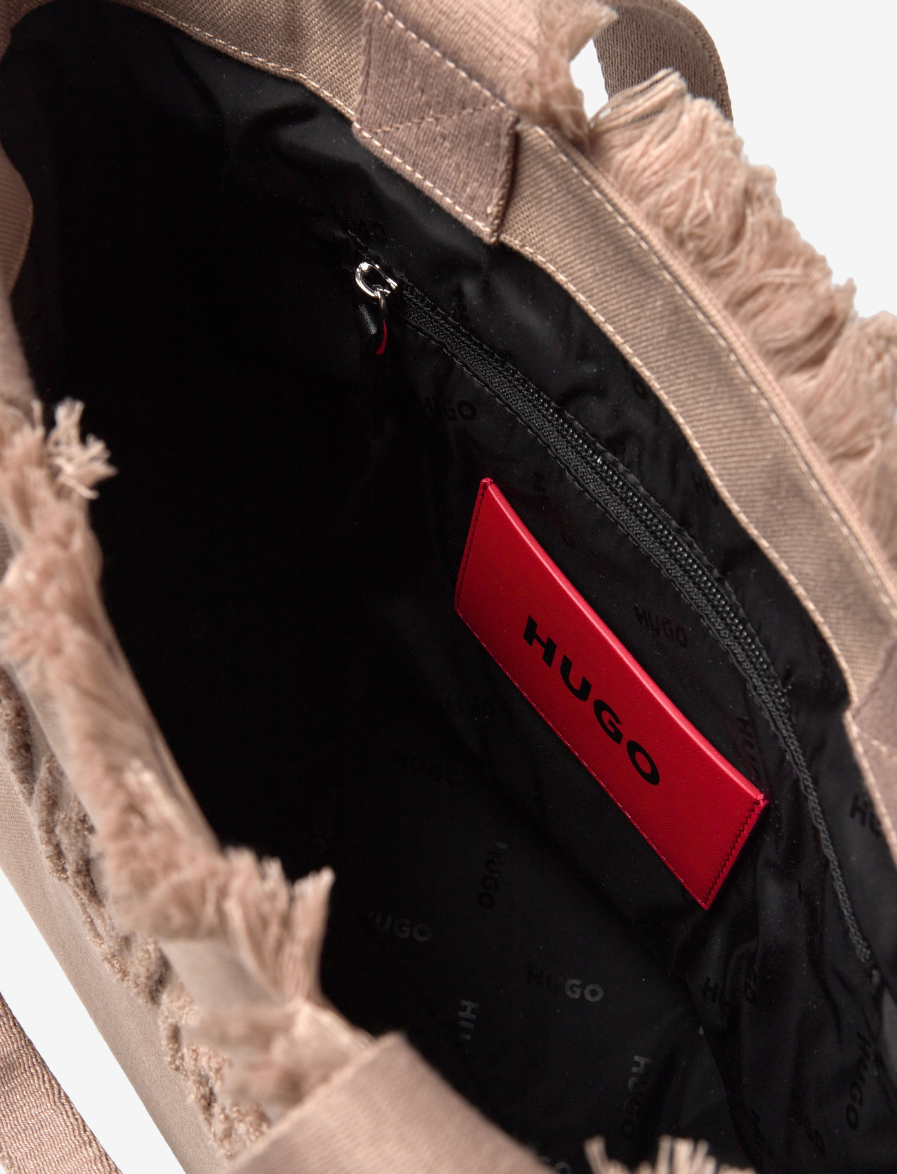 HUGO - Becky Tote Sm. CA - tote bags - dark beige - 4