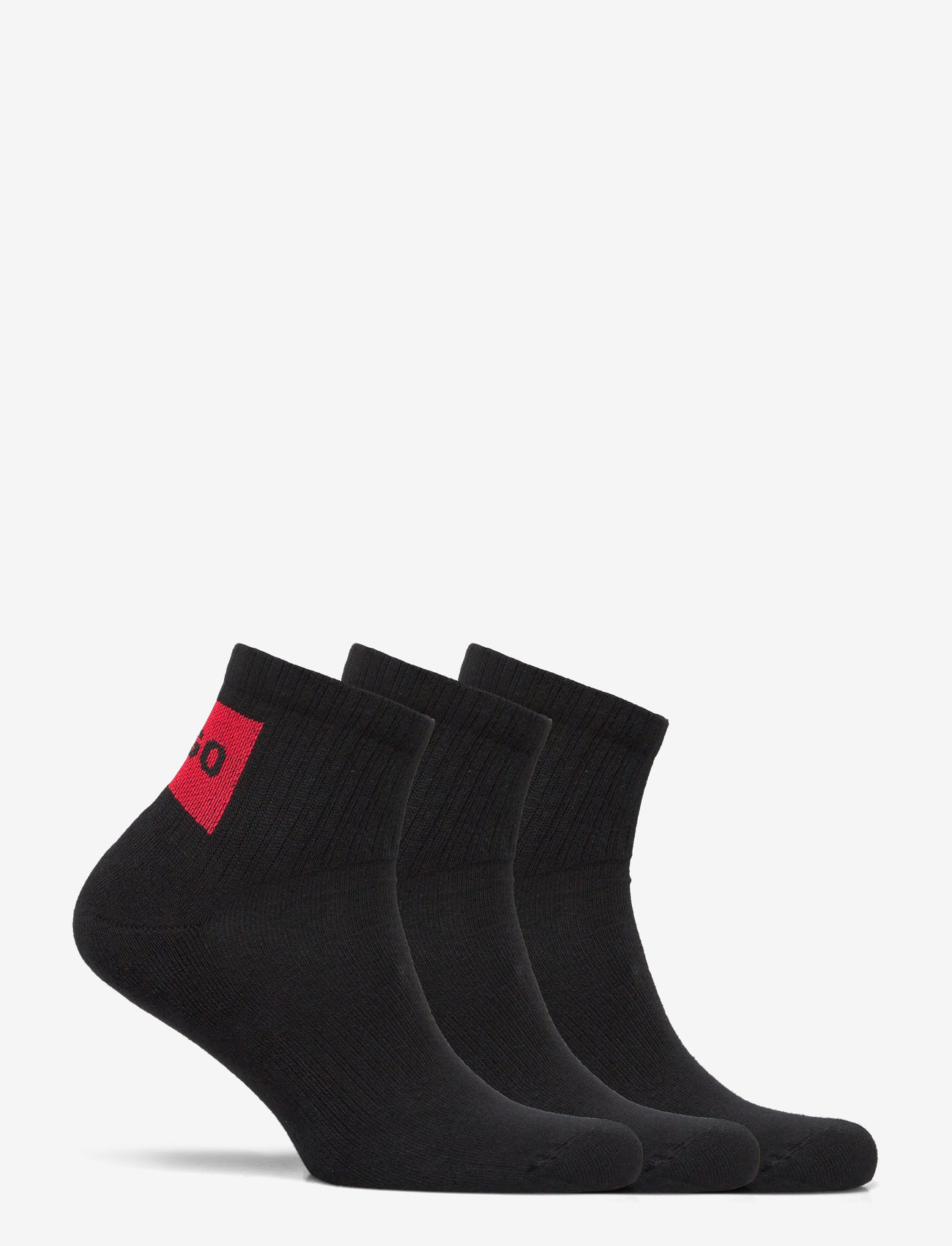 HUGO - 3P SH RIB LABEL CC - multipack strumpor - black - 1