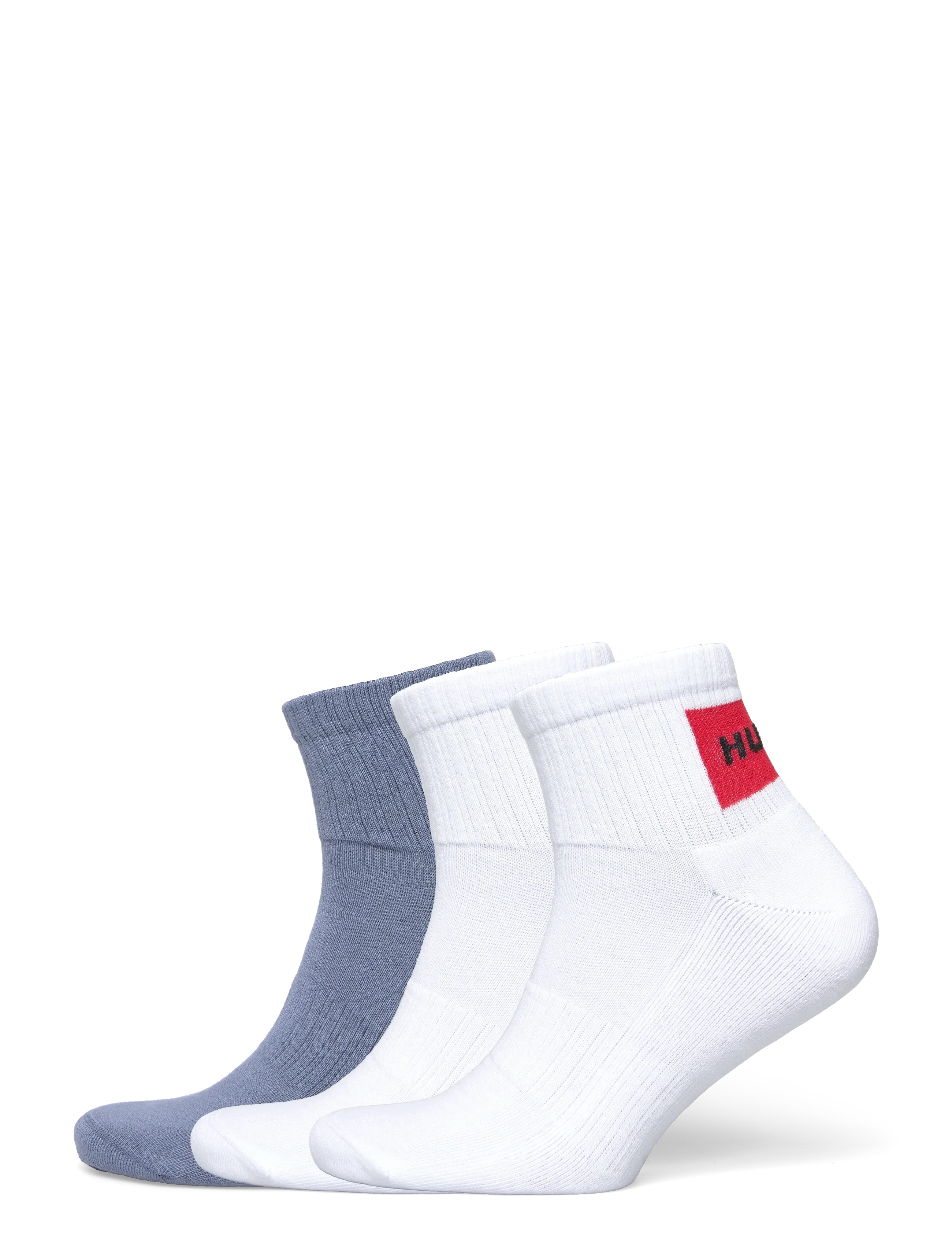 HUGO 3P SH RIB LABEL CC - Undertøj - OPEN BLUE / grey