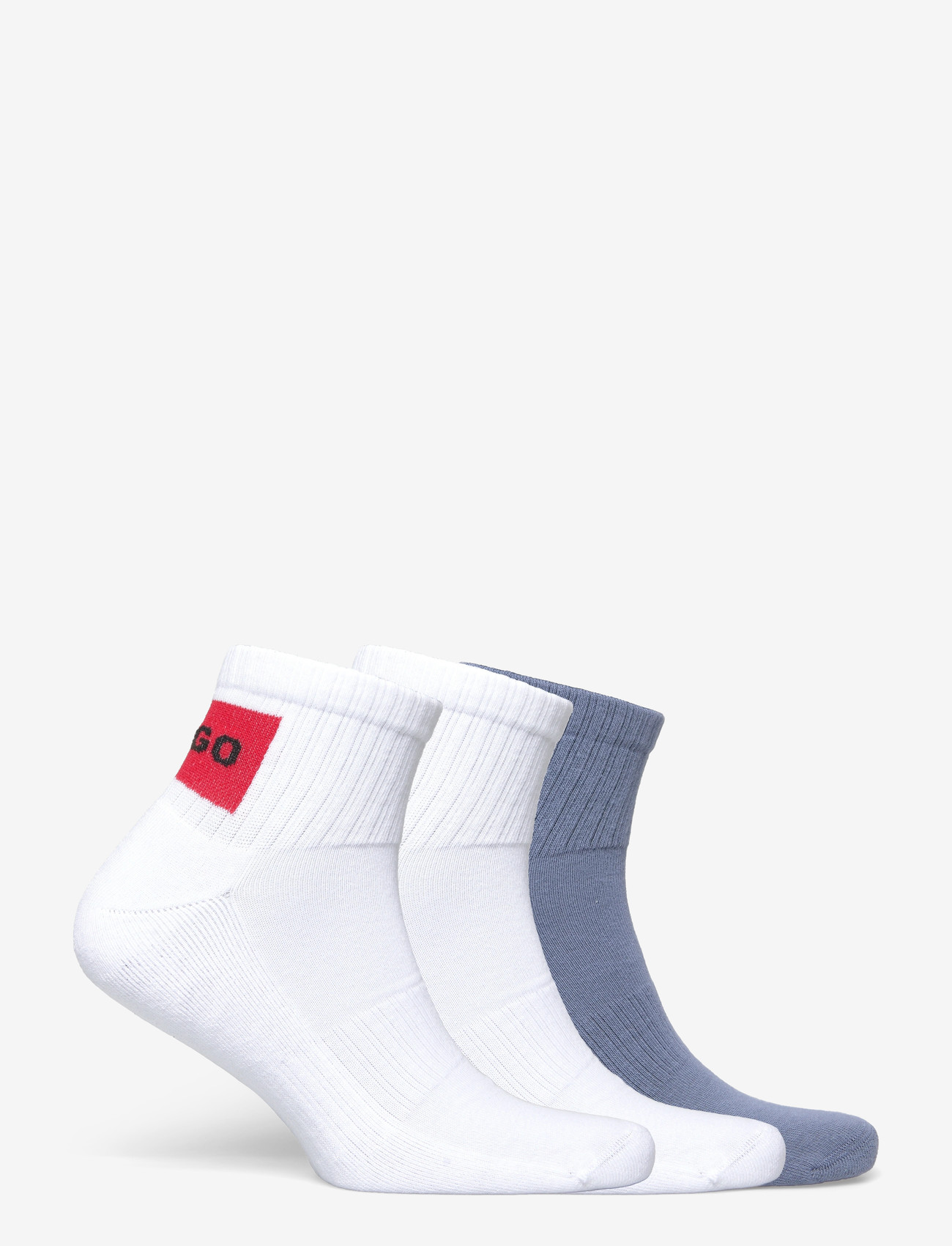 HUGO - 3P SH RIB LABEL CC - sokkide mitmikpakk - open blue - 1