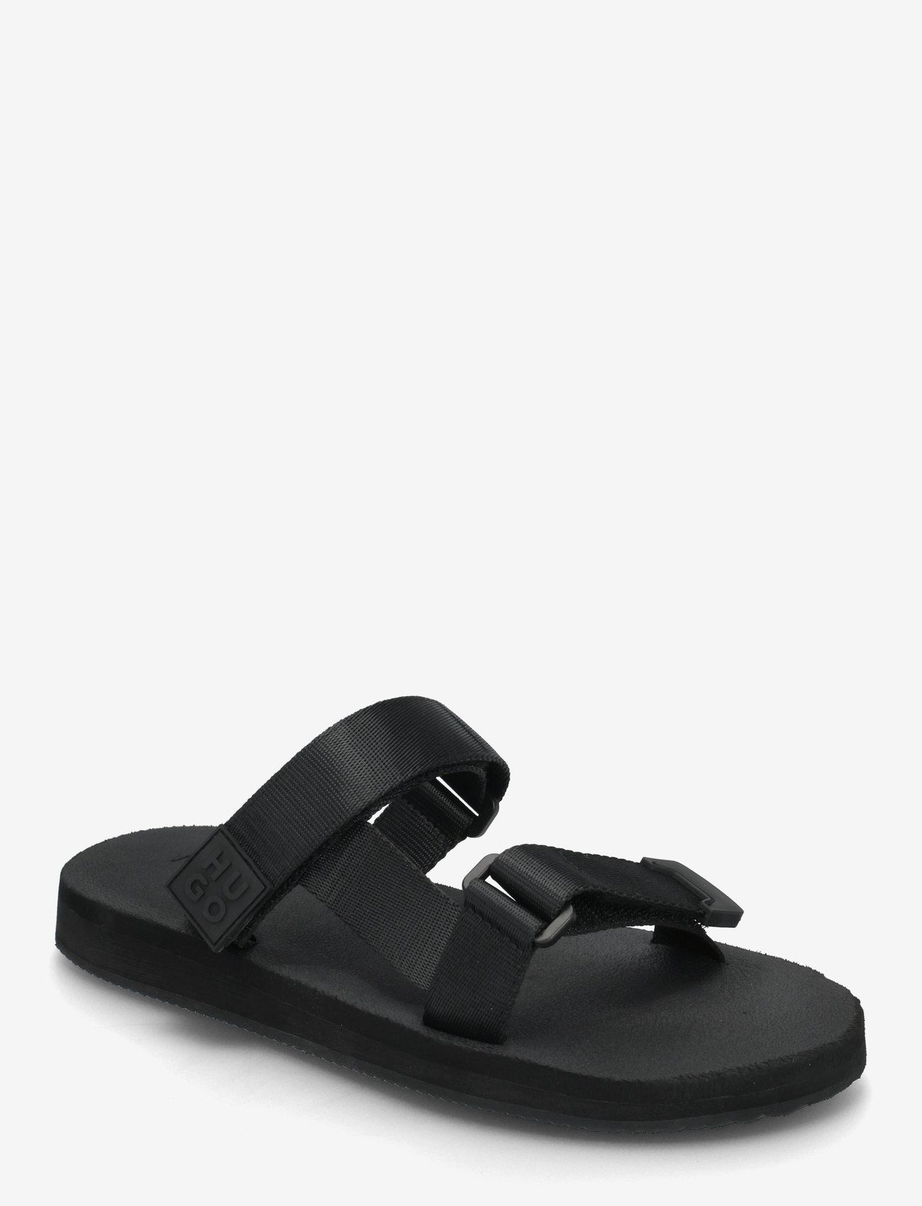 HUGO - Zaralyn_Sandal_WB - flat sandals - black - 0