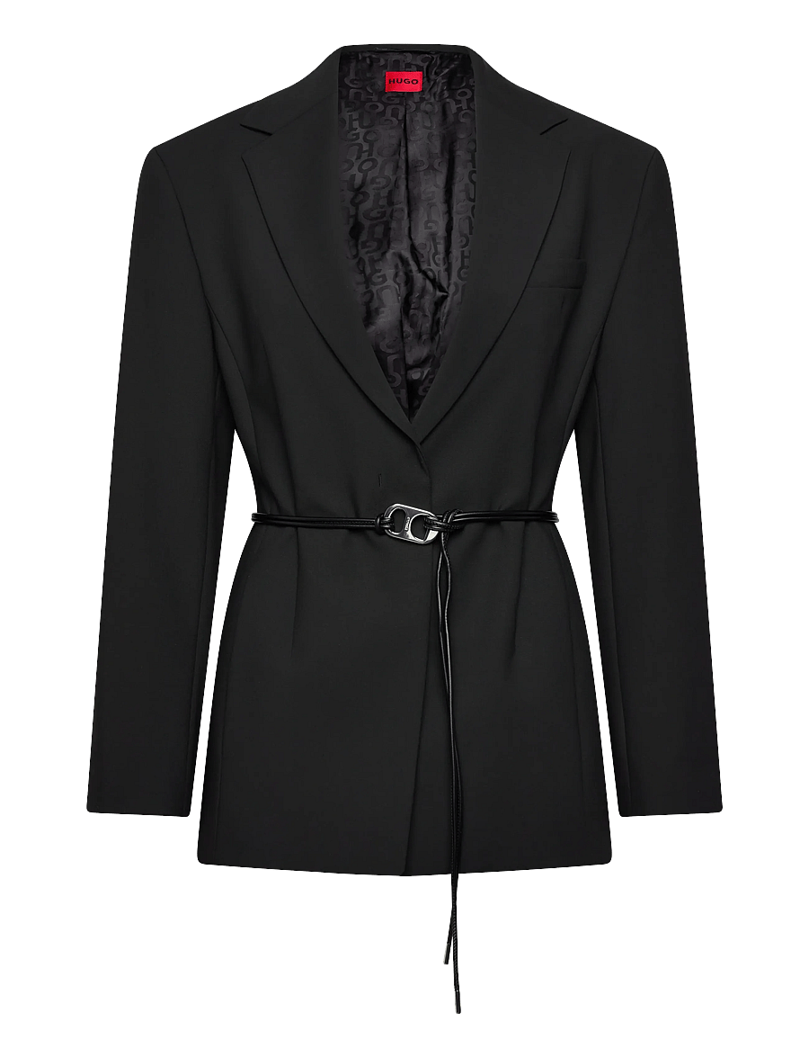 HUGO - Antera - belted blazers - black - 1