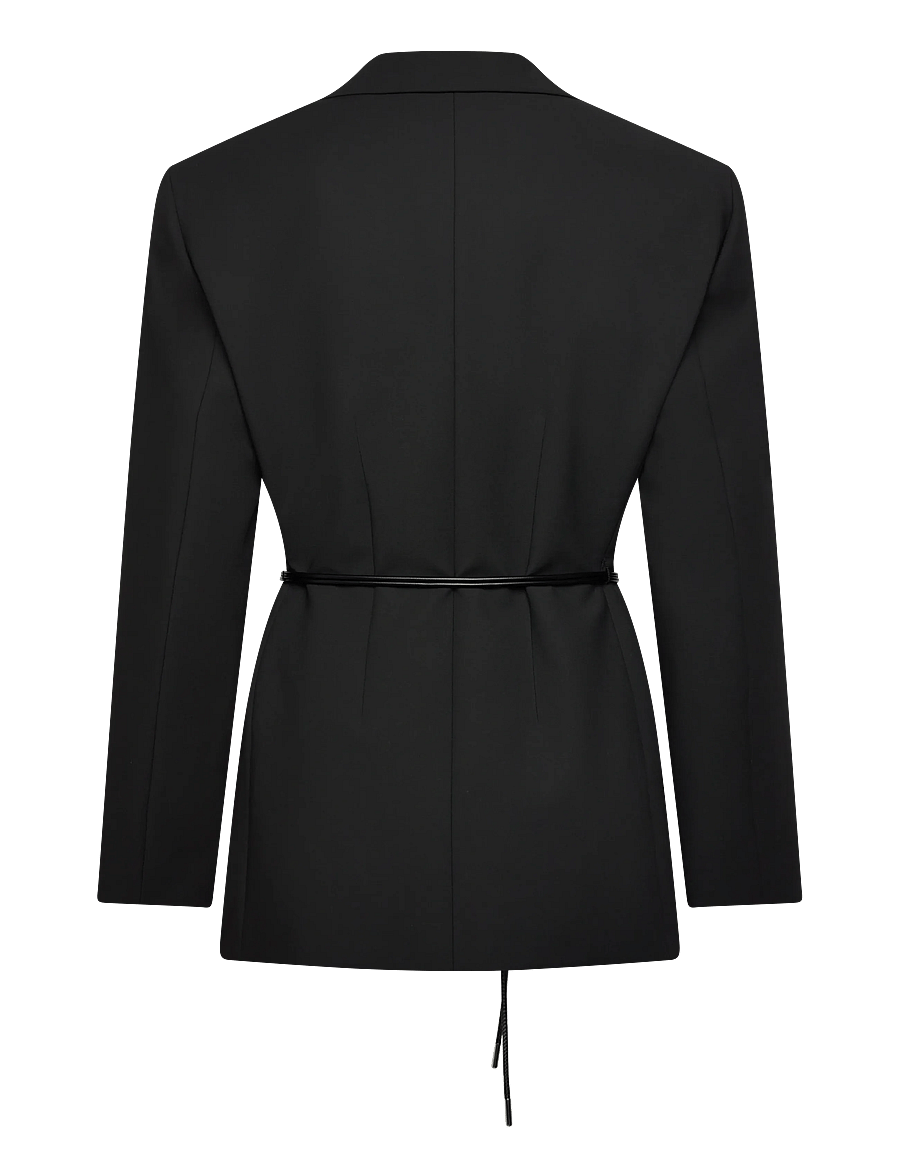 HUGO - Antera - belted blazers - black - 2