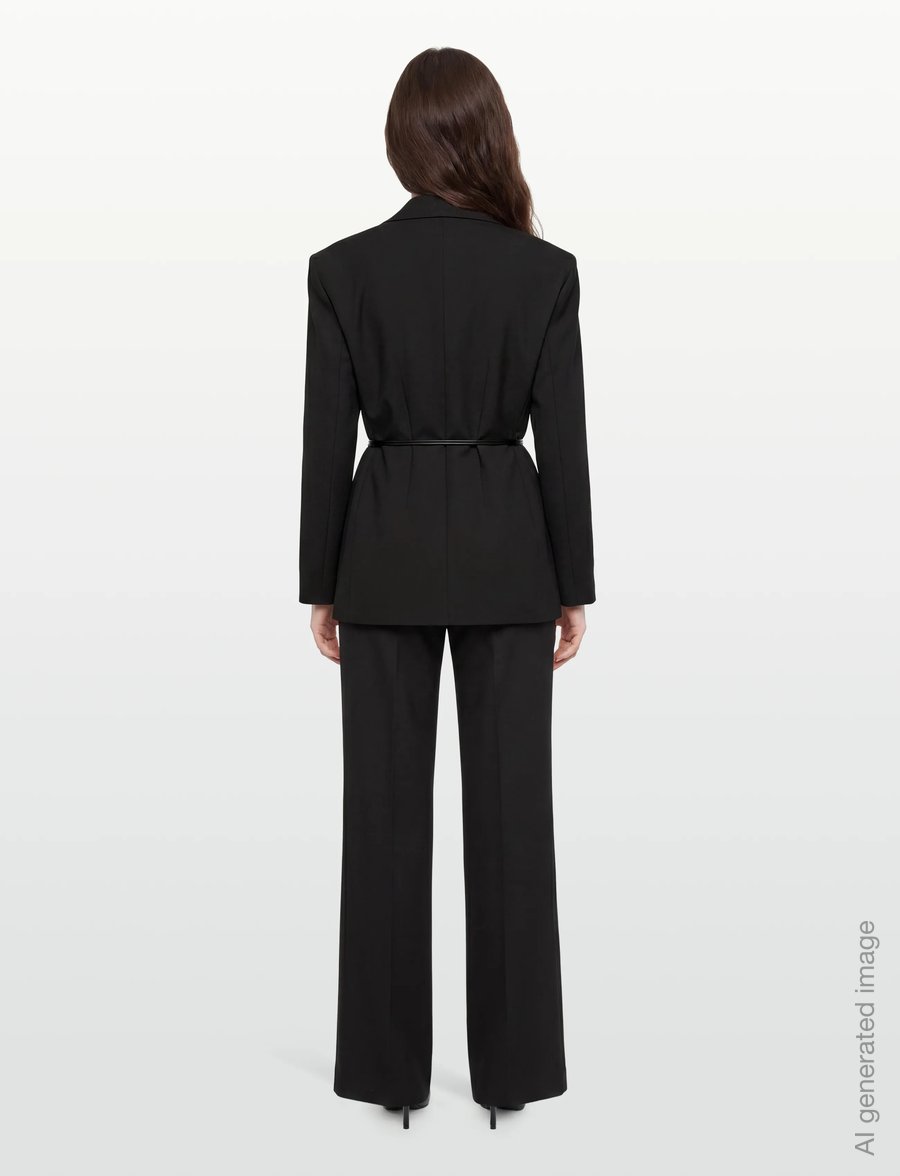 HUGO - Antera - belted blazers - black - 4