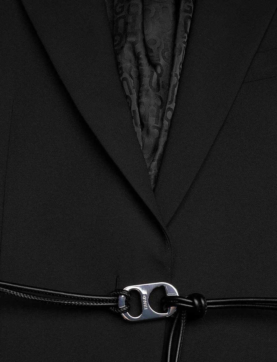 HUGO - Antera - belted blazers - black - 5