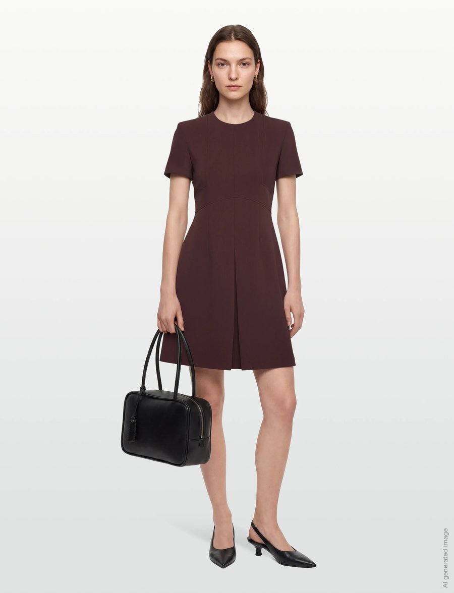 HUGO - Kilame - midikleider - dark brown - 0