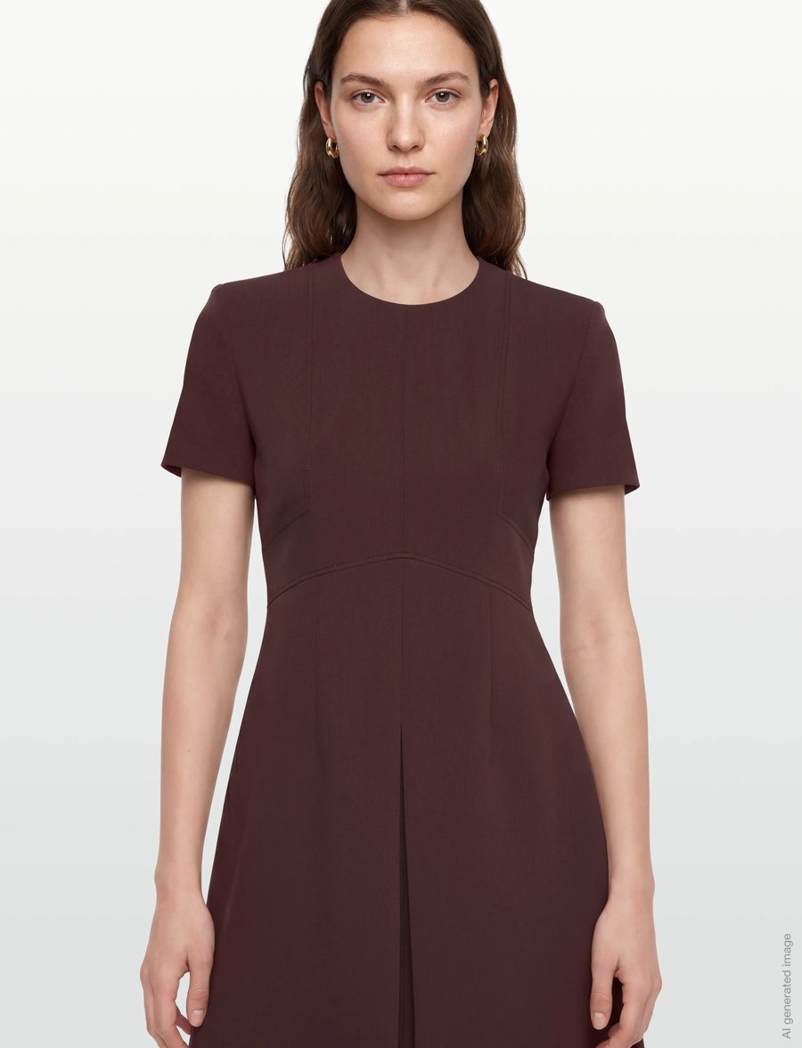 HUGO - Kilame - midikleider - dark brown - 3
