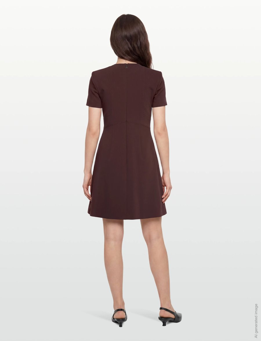 HUGO - Kilame - midikleider - dark brown - 4