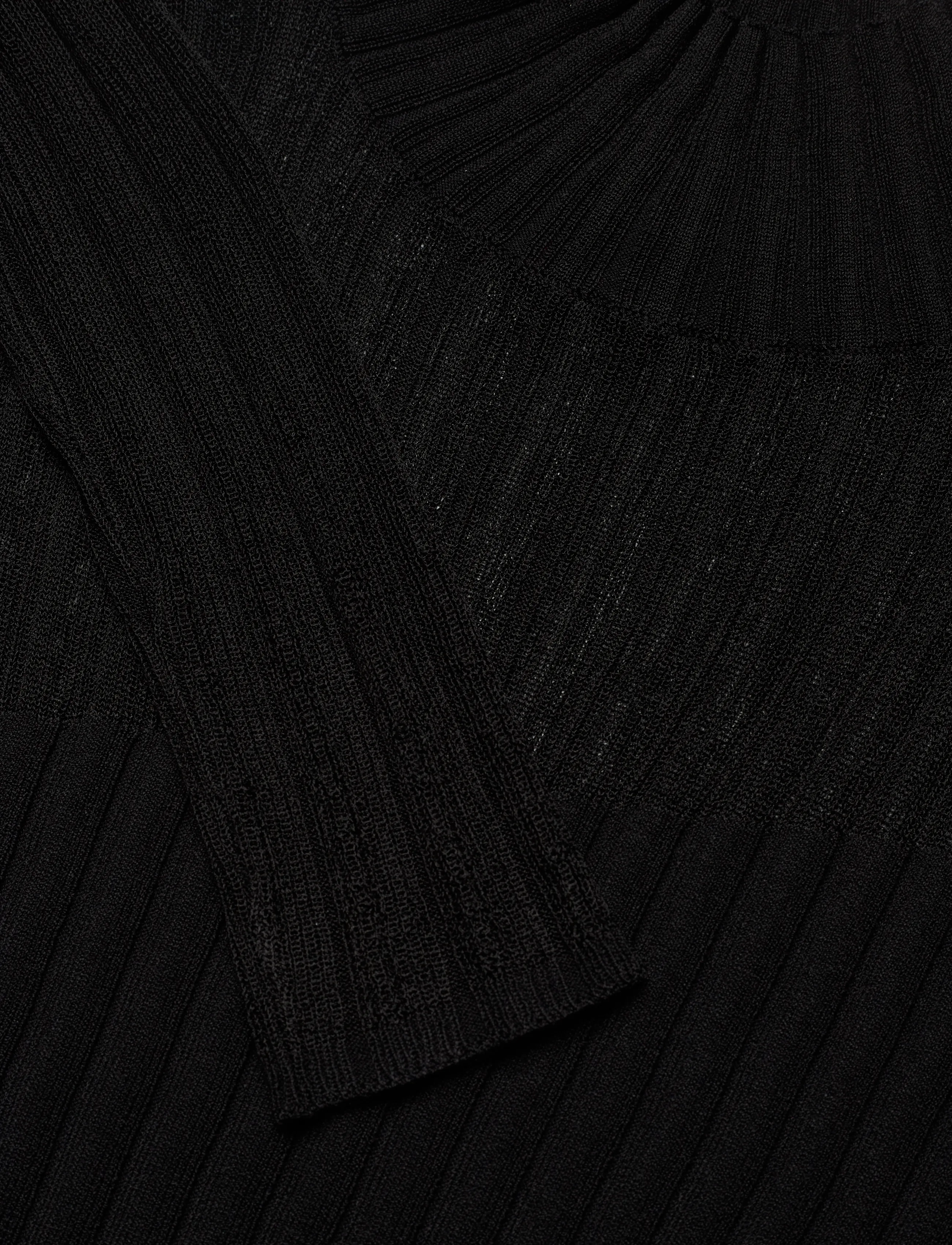 HUGO - Siclamino - megztiniai su aukšta apykakle - black - 2
