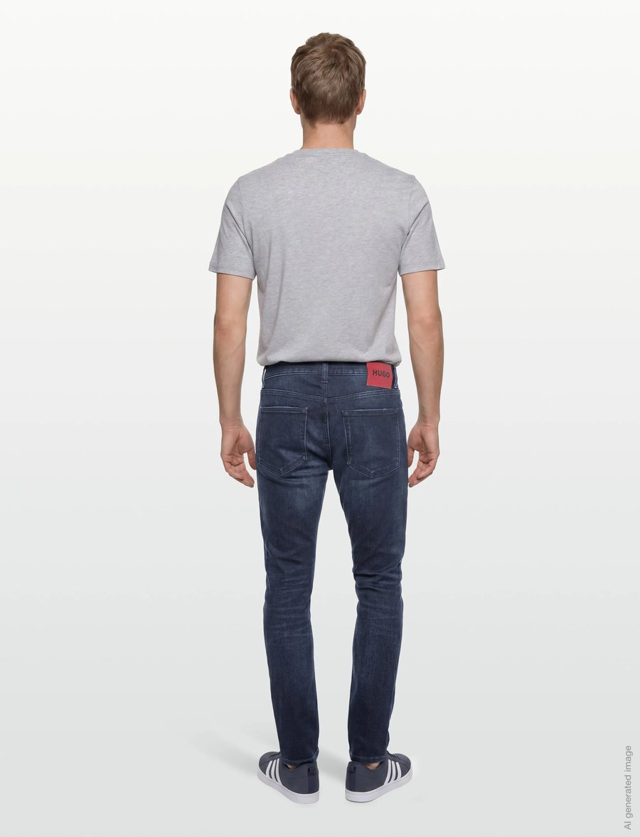 HUGO - HUGO 734 - slim fit jeans - medium blue - 4
