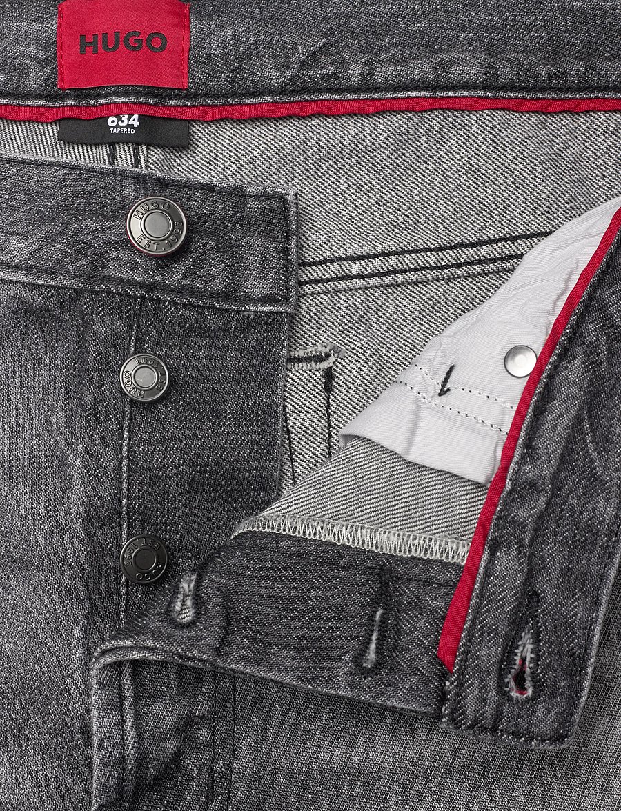 HUGO - HUGO 634 - slim fit jeans - dark grey - 3