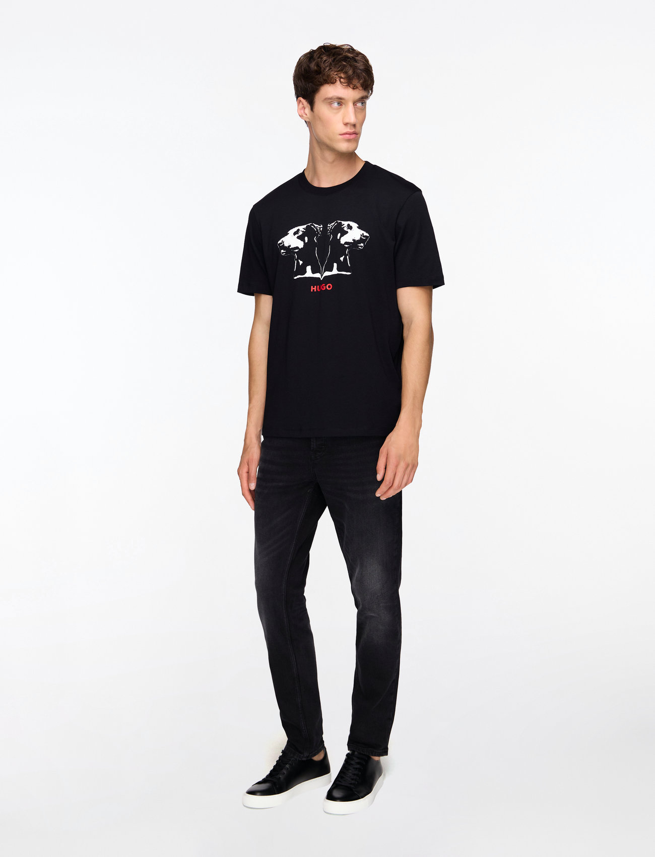 HUGO - Dobero - herbstliche kleidung - black - 1