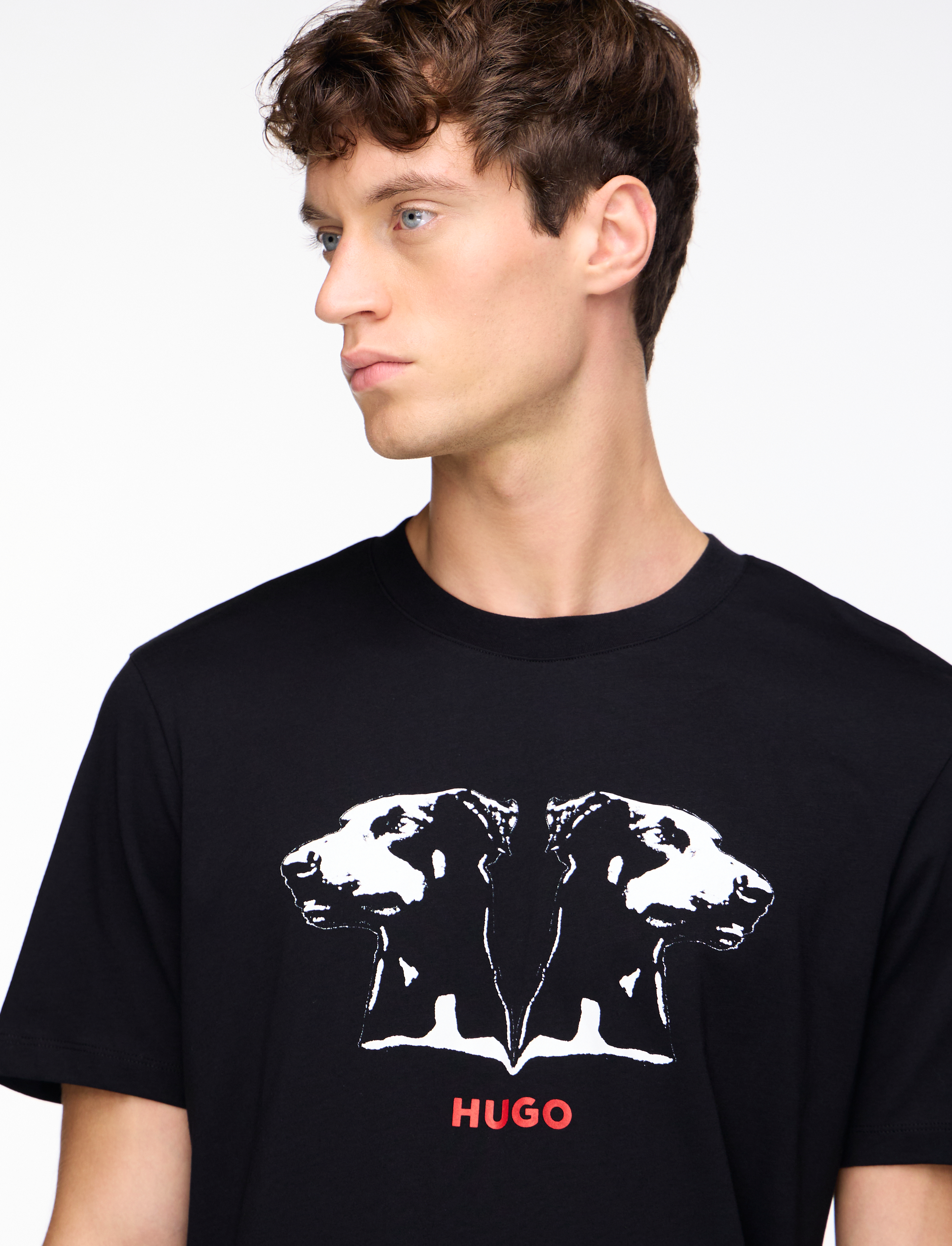 Hugo Dobero t-shirts med tryck herr – bild 7