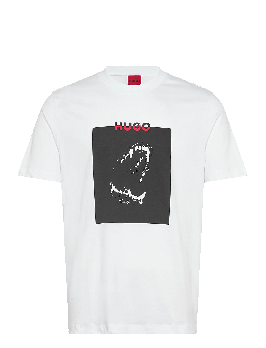 HUGO - Dobero - kortærmede t-shirts - white - 1