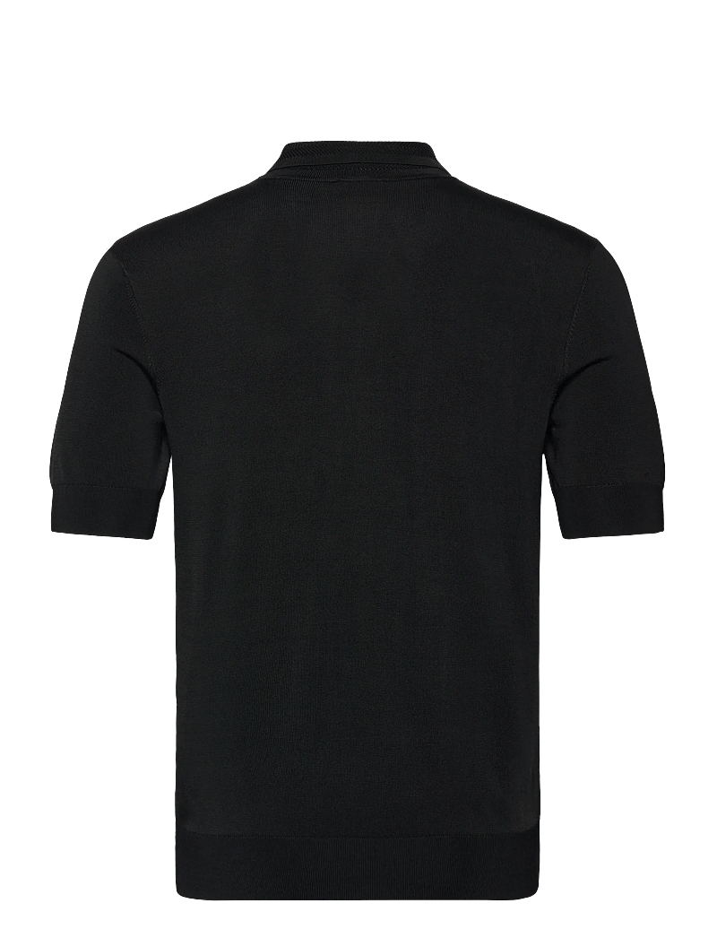 HUGO - Sayfong-4 - dzianinowe bluzki polo - black - 1