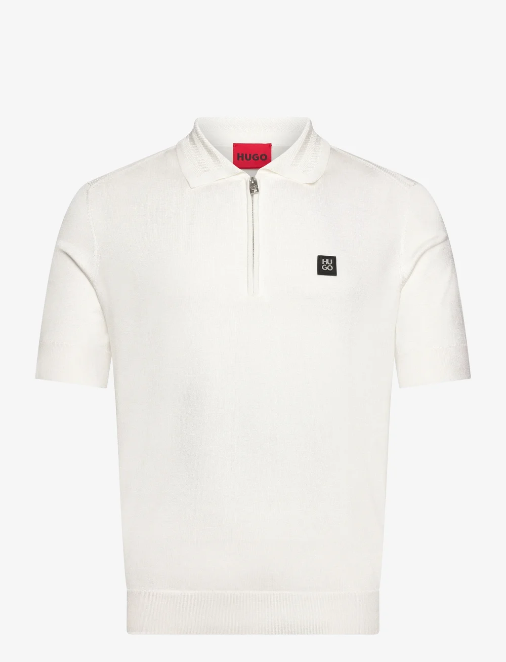 HUGO - Sayfong-4 - stickade pikéer - natural - 0