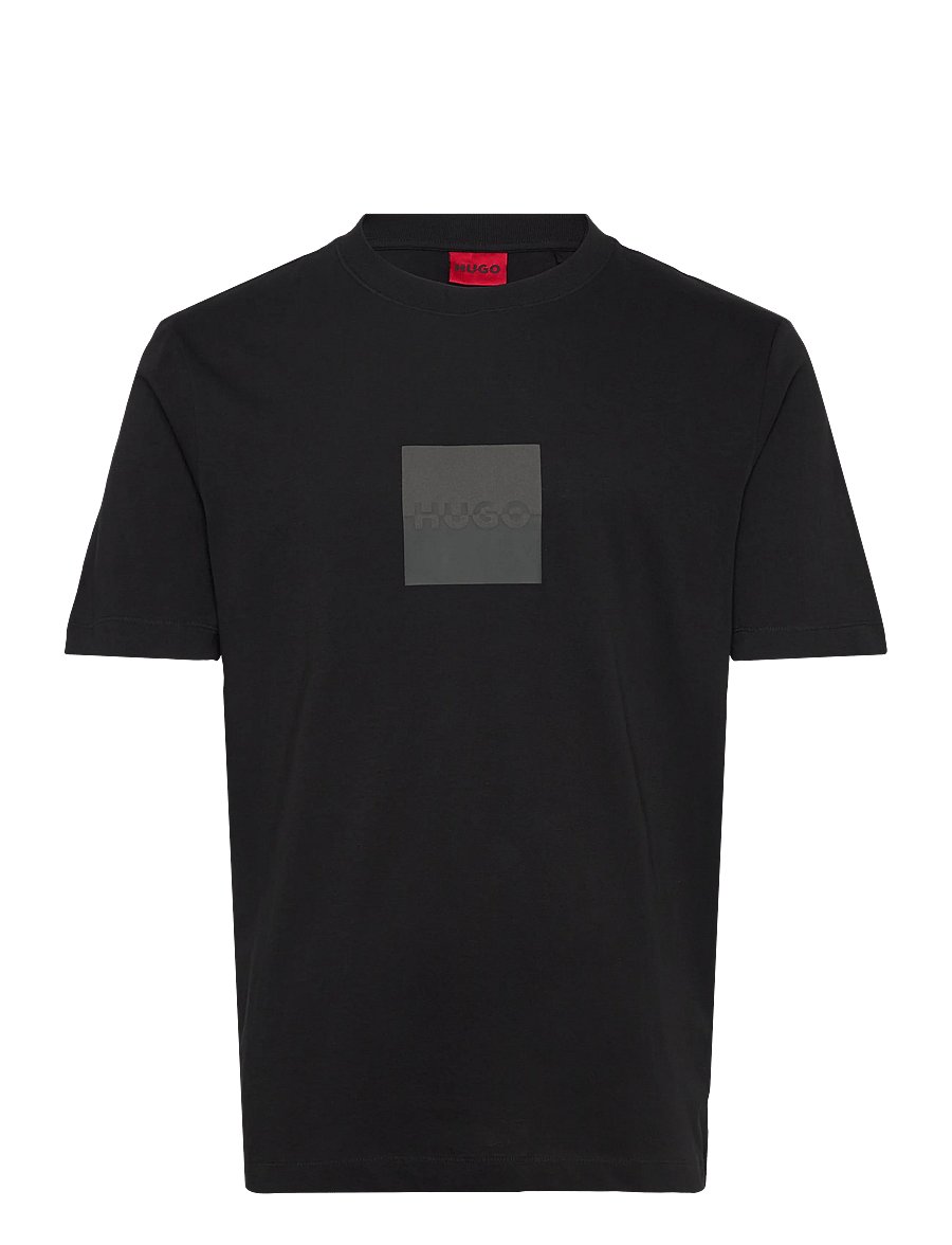 HUGO - Dusplit - kurzärmelige t-shirts - black - 0